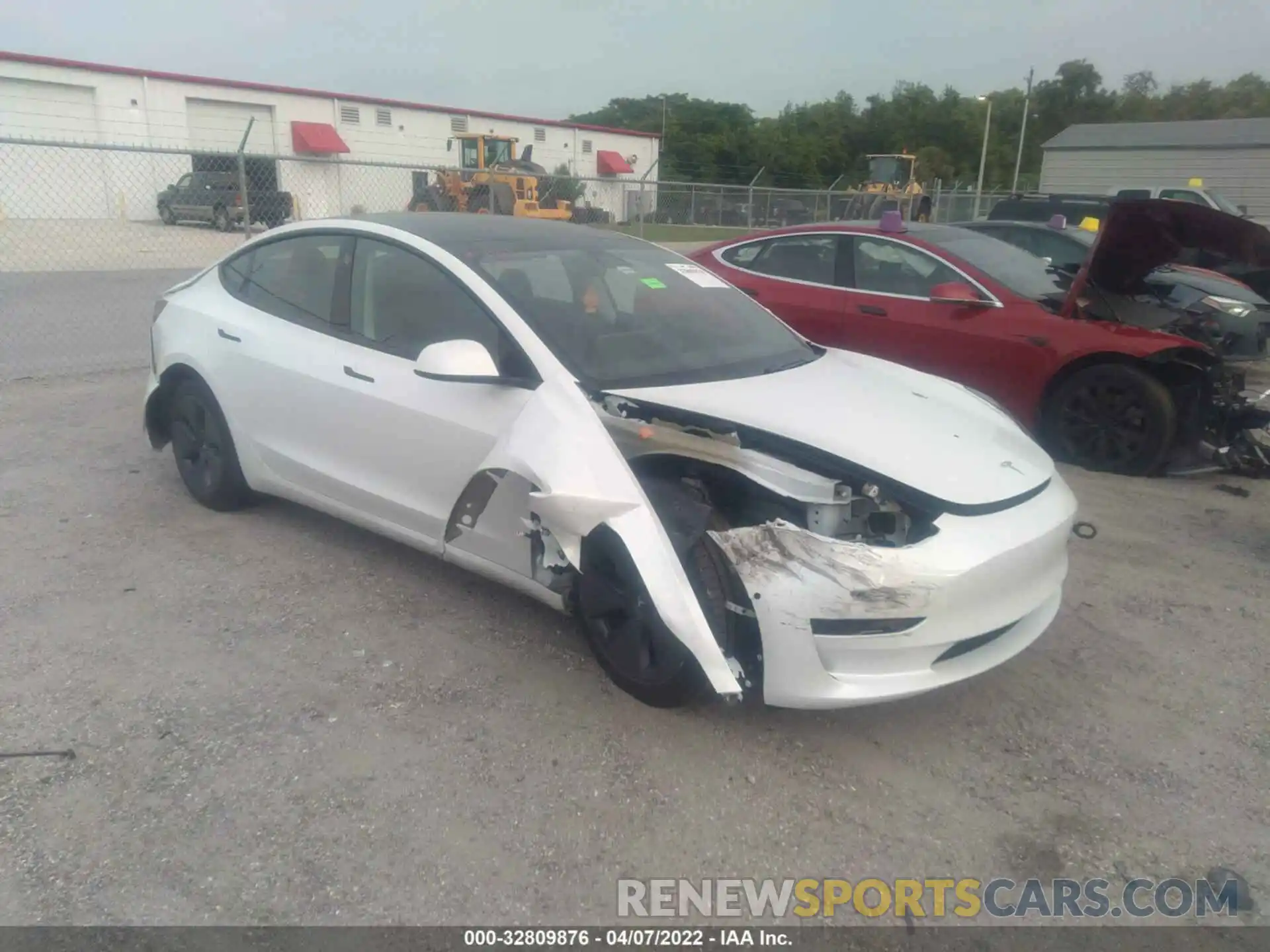 1 Photograph of a damaged car 5YJ3E1EA5MF987076 TESLA MODEL 3 2021