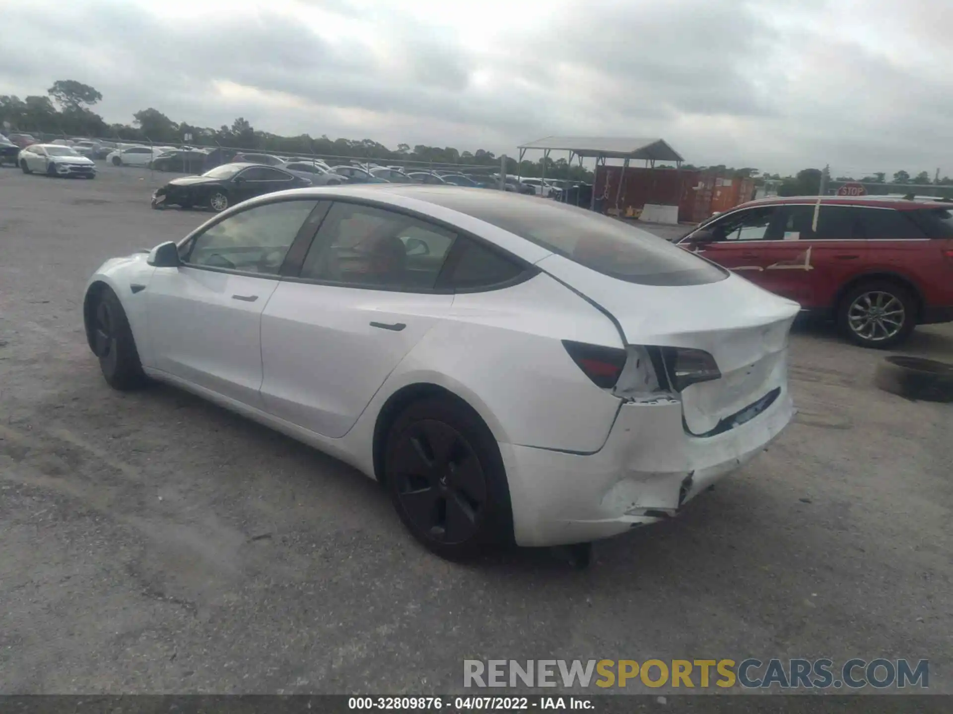 3 Photograph of a damaged car 5YJ3E1EA5MF987076 TESLA MODEL 3 2021