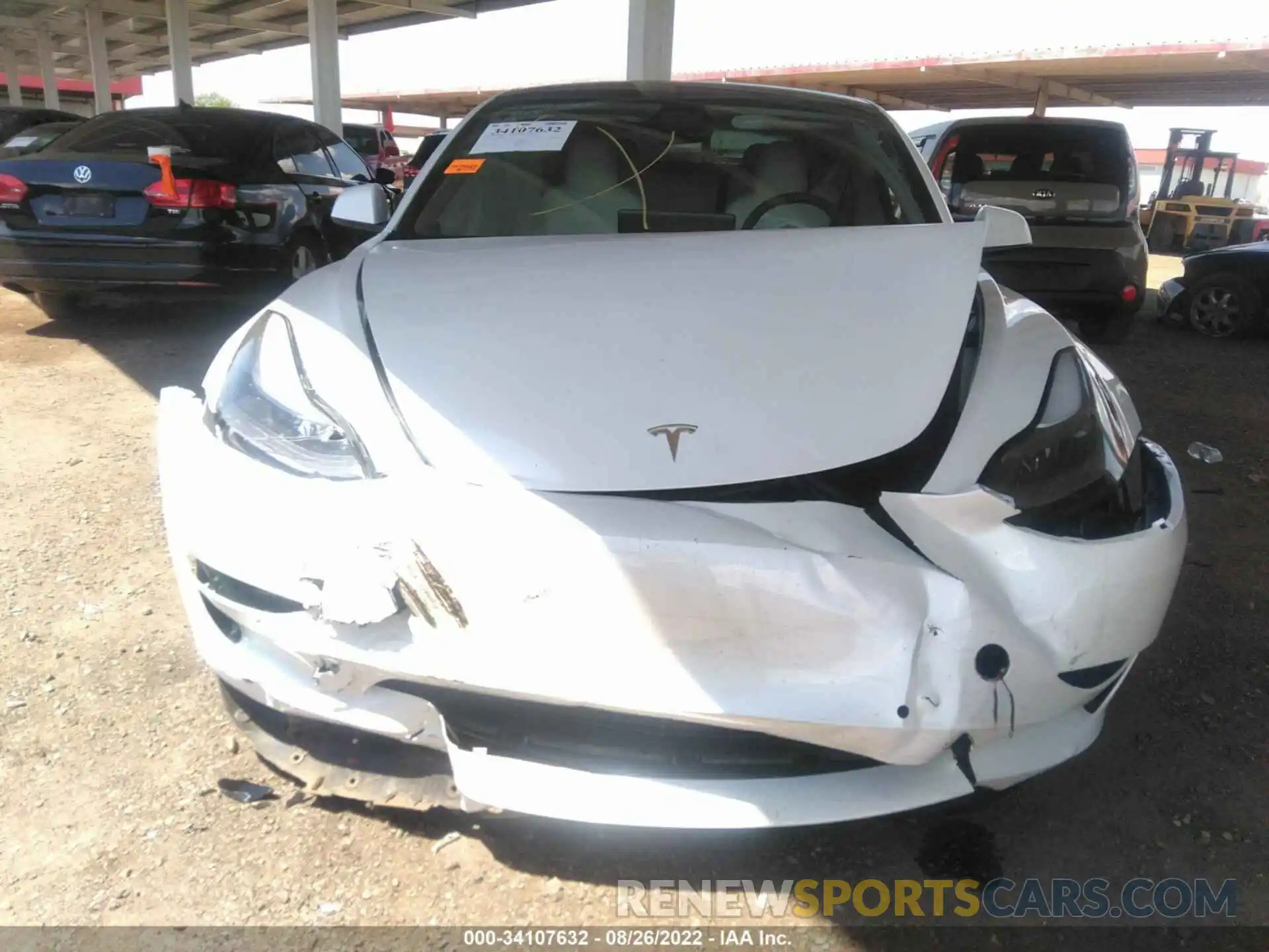 6 Photograph of a damaged car 5YJ3E1EA5MF995081 TESLA MODEL 3 2021