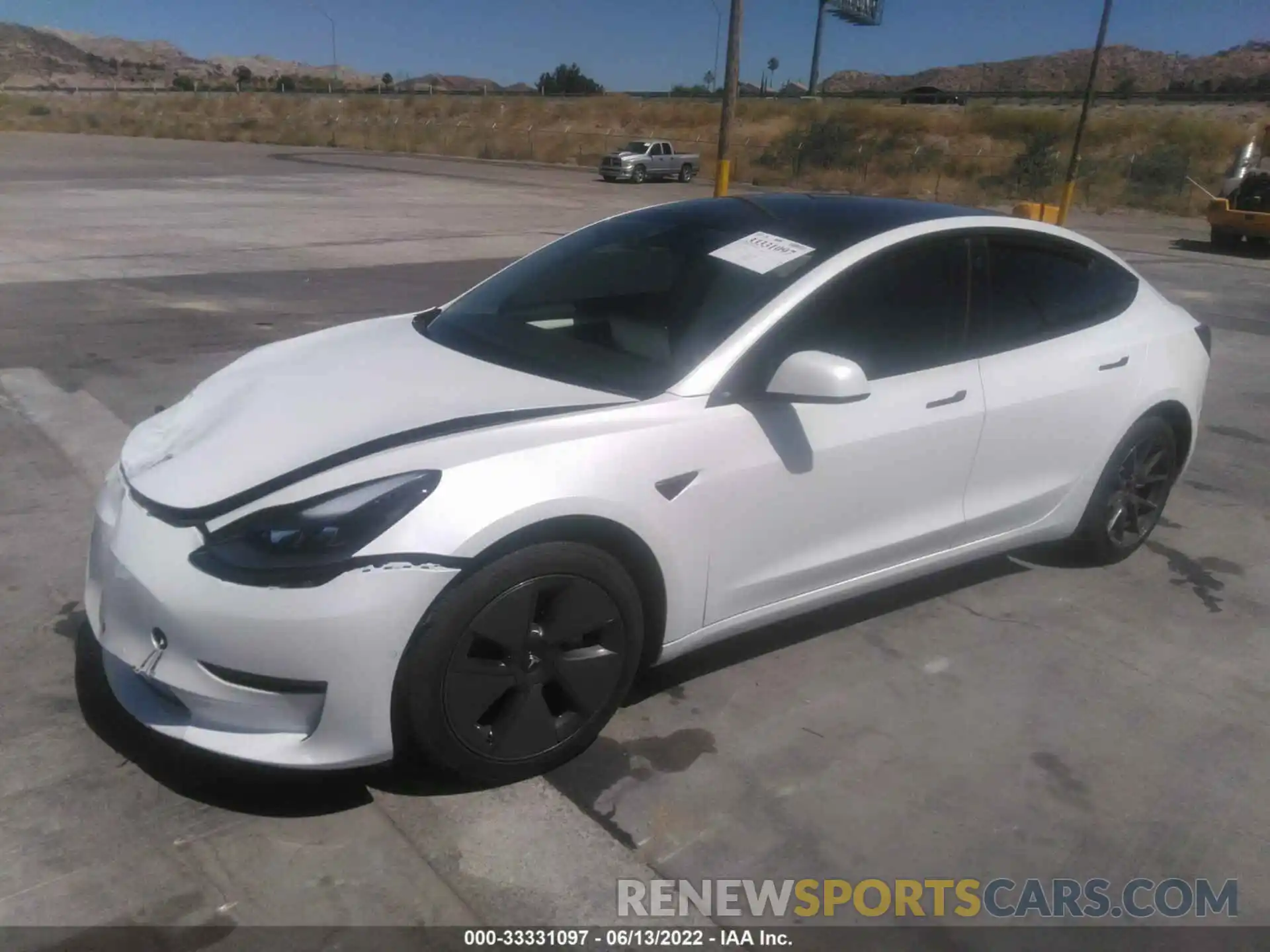 2 Photograph of a damaged car 5YJ3E1EA6MF000789 TESLA MODEL 3 2021