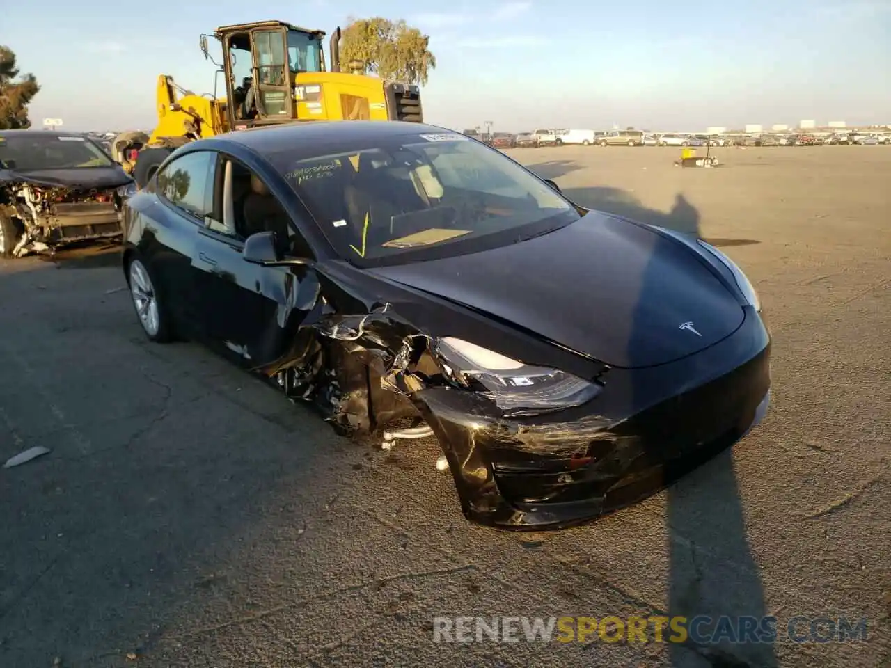 1 Фотография поврежденного автомобиля 5YJ3E1EA6MF001411 TESLA MODEL 3 2021