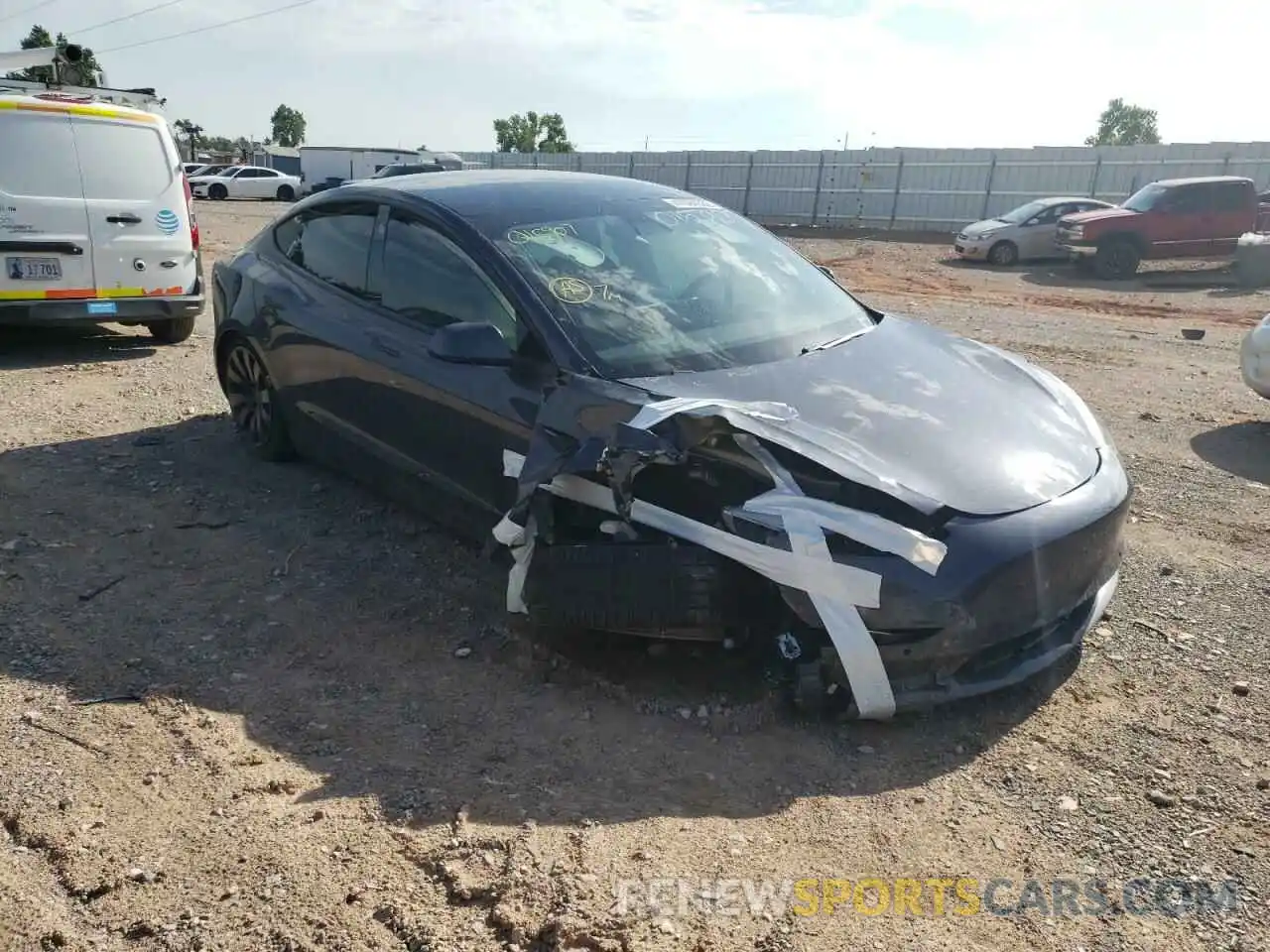 9 Photograph of a damaged car 5YJ3E1EA6MF015907 TESLA MODEL 3 2021