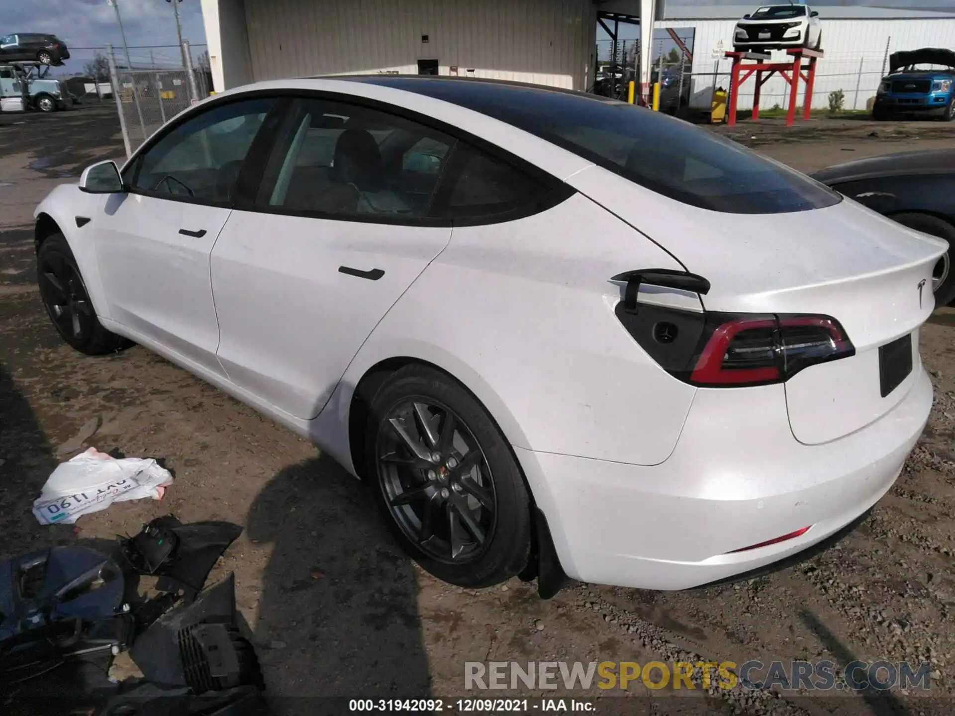 3 Photograph of a damaged car 5YJ3E1EA6MF016409 TESLA MODEL 3 2021