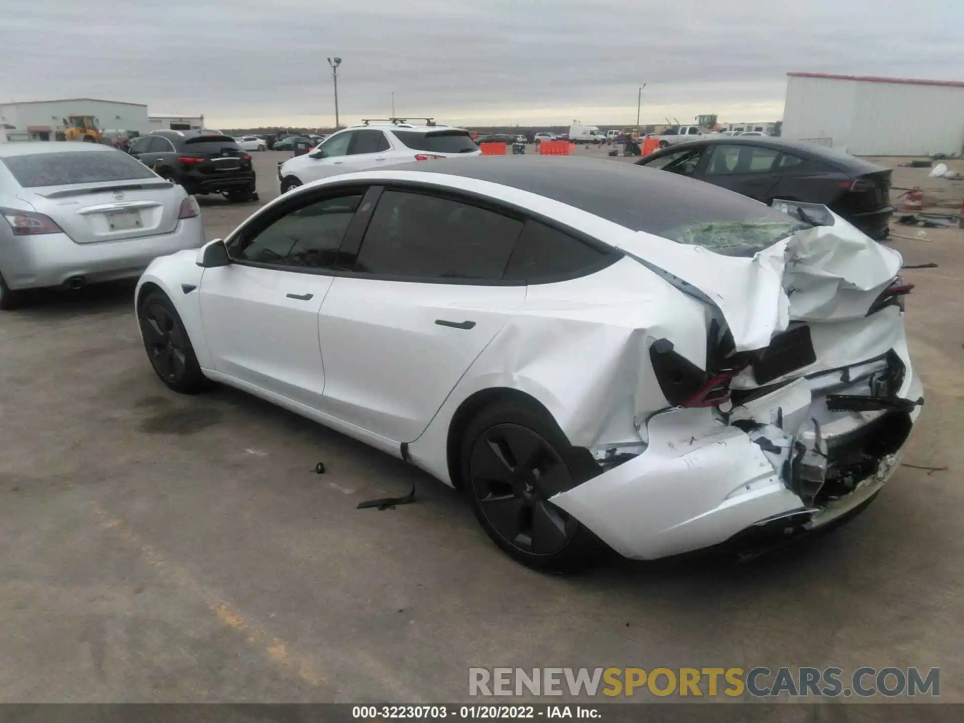 3 Photograph of a damaged car 5YJ3E1EA6MF021576 TESLA MODEL 3 2021