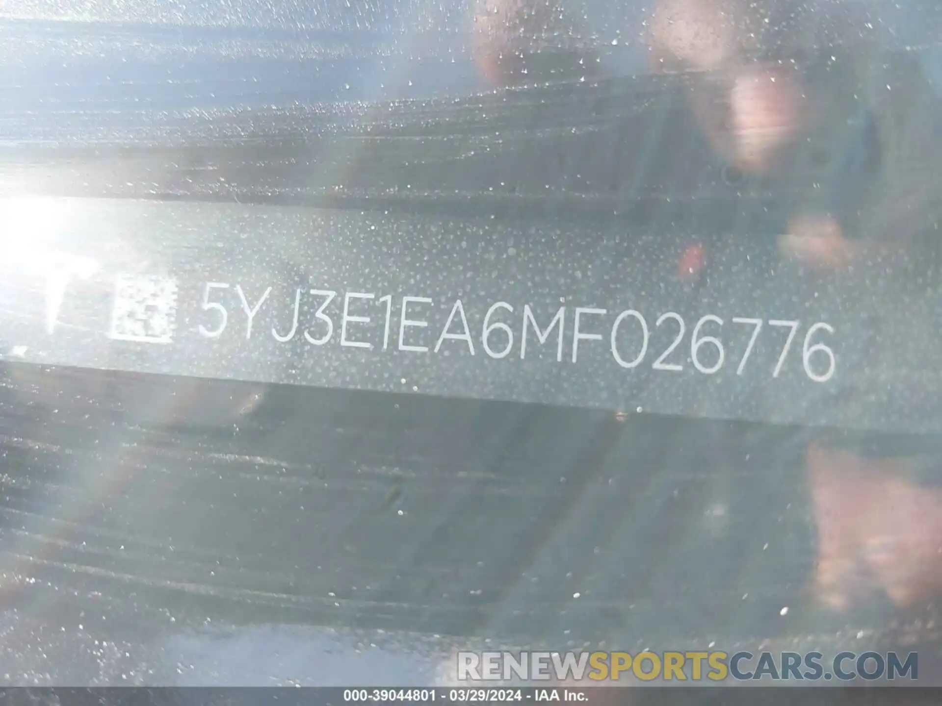 9 Photograph of a damaged car 5YJ3E1EA6MF026776 TESLA MODEL 3 2021