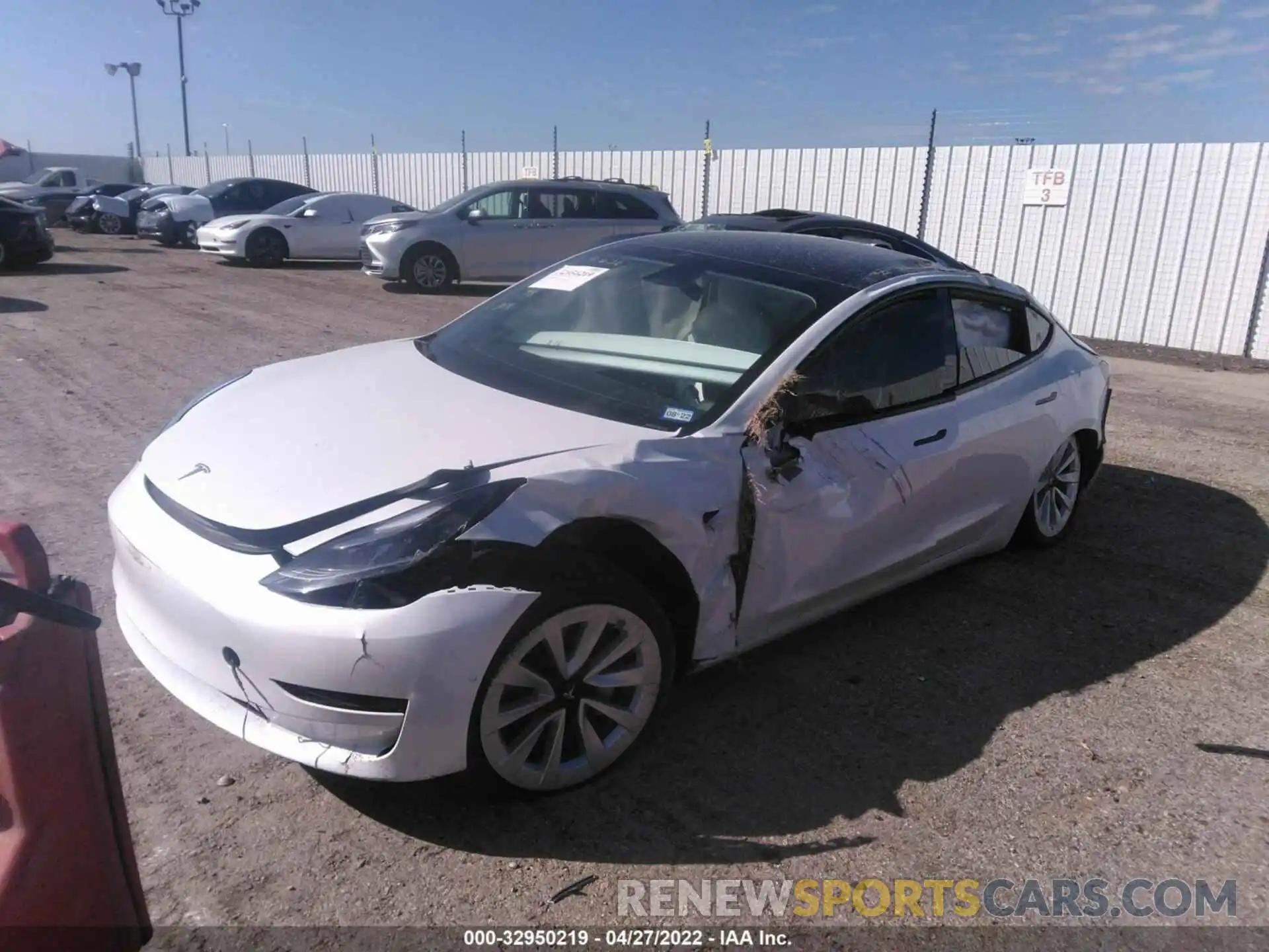 2 Фотография поврежденного автомобиля 5YJ3E1EA6MF032285 TESLA MODEL 3 2021