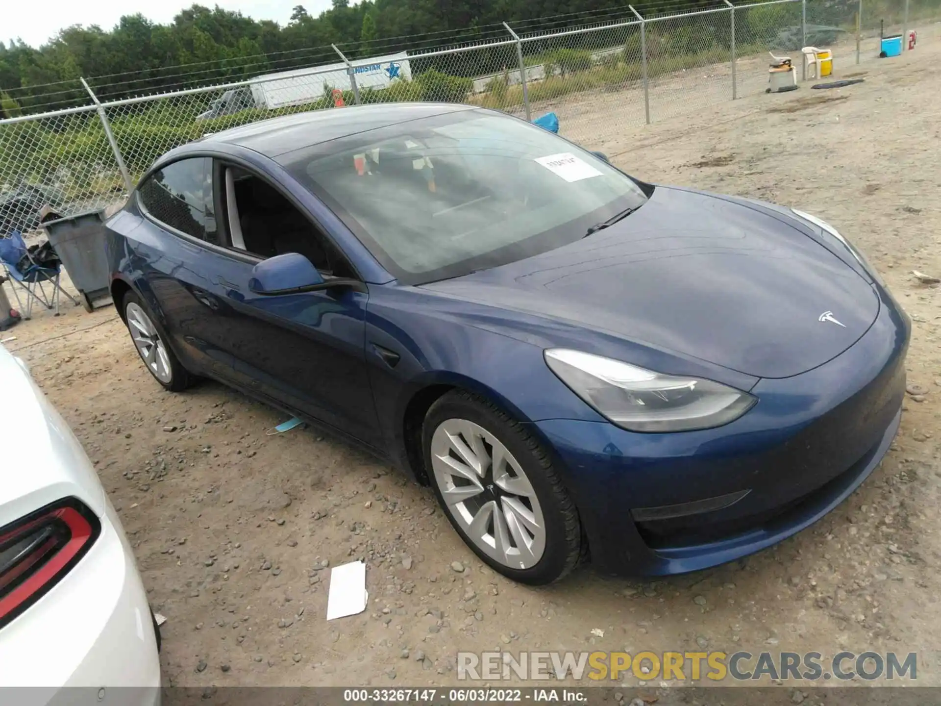 1 Photograph of a damaged car 5YJ3E1EA6MF047157 TESLA MODEL 3 2021