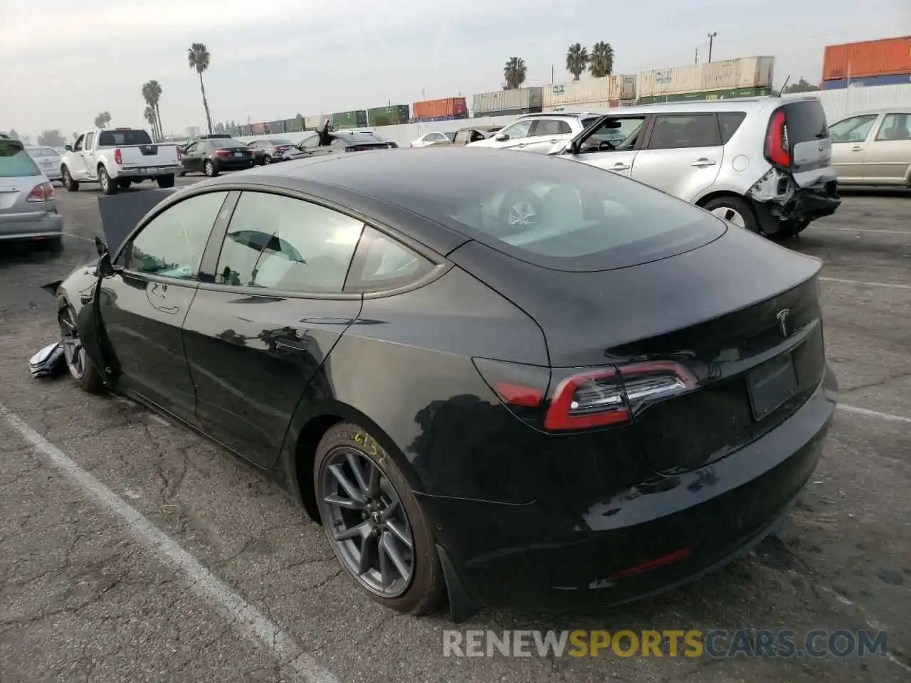 3 Photograph of a damaged car 5YJ3E1EA6MF052410 TESLA MODEL 3 2021