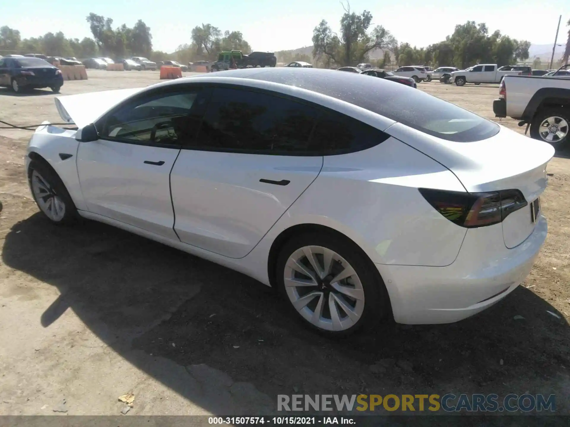 3 Photograph of a damaged car 5YJ3E1EA6MF059938 TESLA MODEL 3 2021