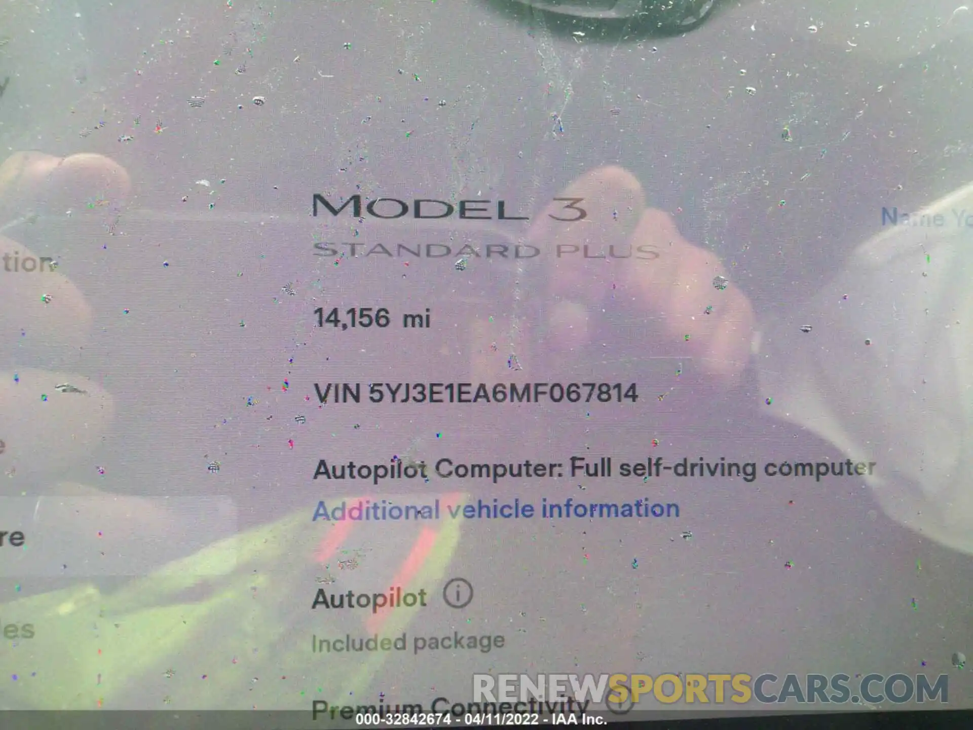 7 Photograph of a damaged car 5YJ3E1EA6MF067814 TESLA MODEL 3 2021