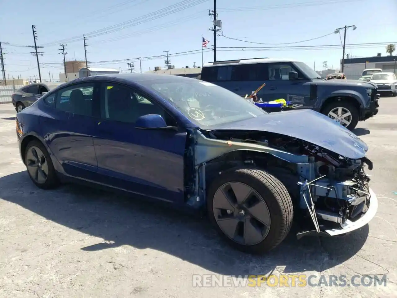 1 Photograph of a damaged car 5YJ3E1EA6MF068879 TESLA MODEL 3 2021