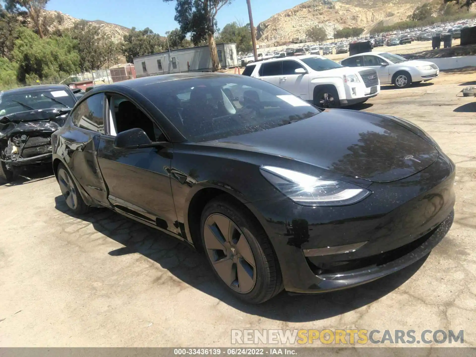 1 Фотография поврежденного автомобиля 5YJ3E1EA6MF071443 TESLA MODEL 3 2021