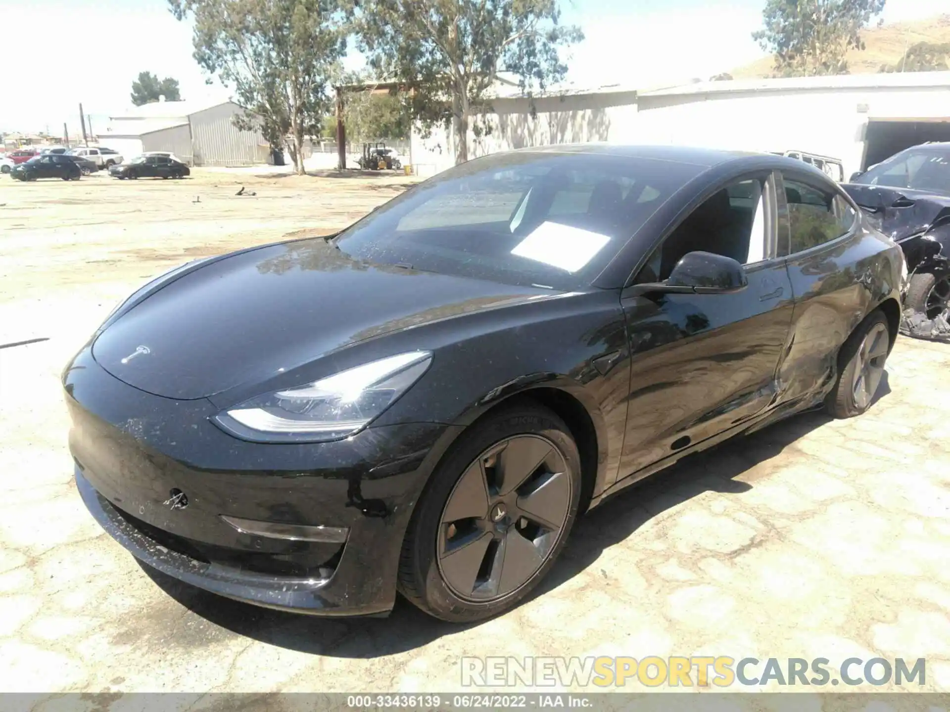 2 Photograph of a damaged car 5YJ3E1EA6MF071443 TESLA MODEL 3 2021