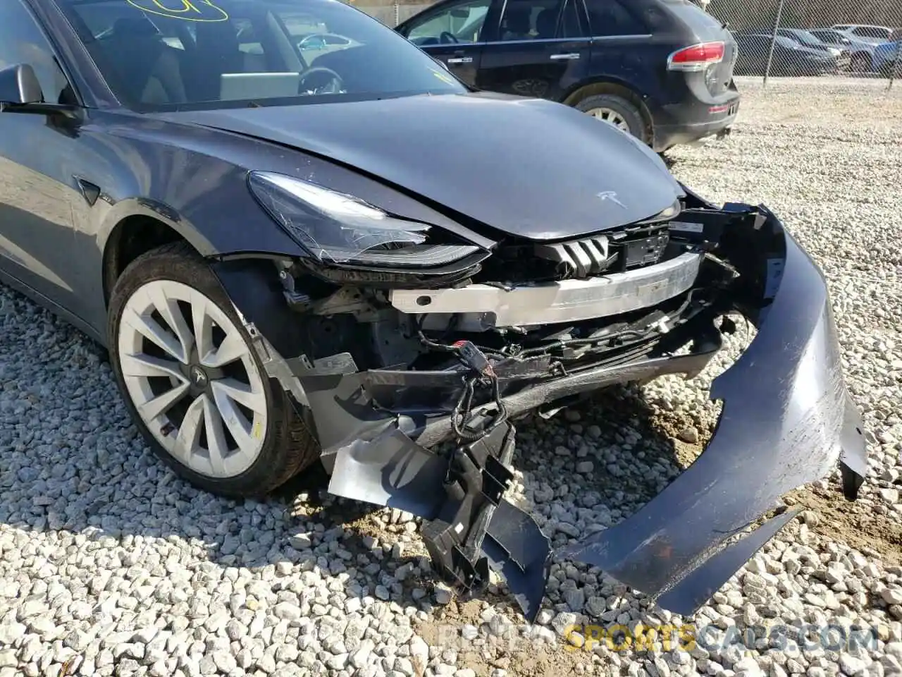 9 Photograph of a damaged car 5YJ3E1EA6MF088243 TESLA MODEL 3 2021