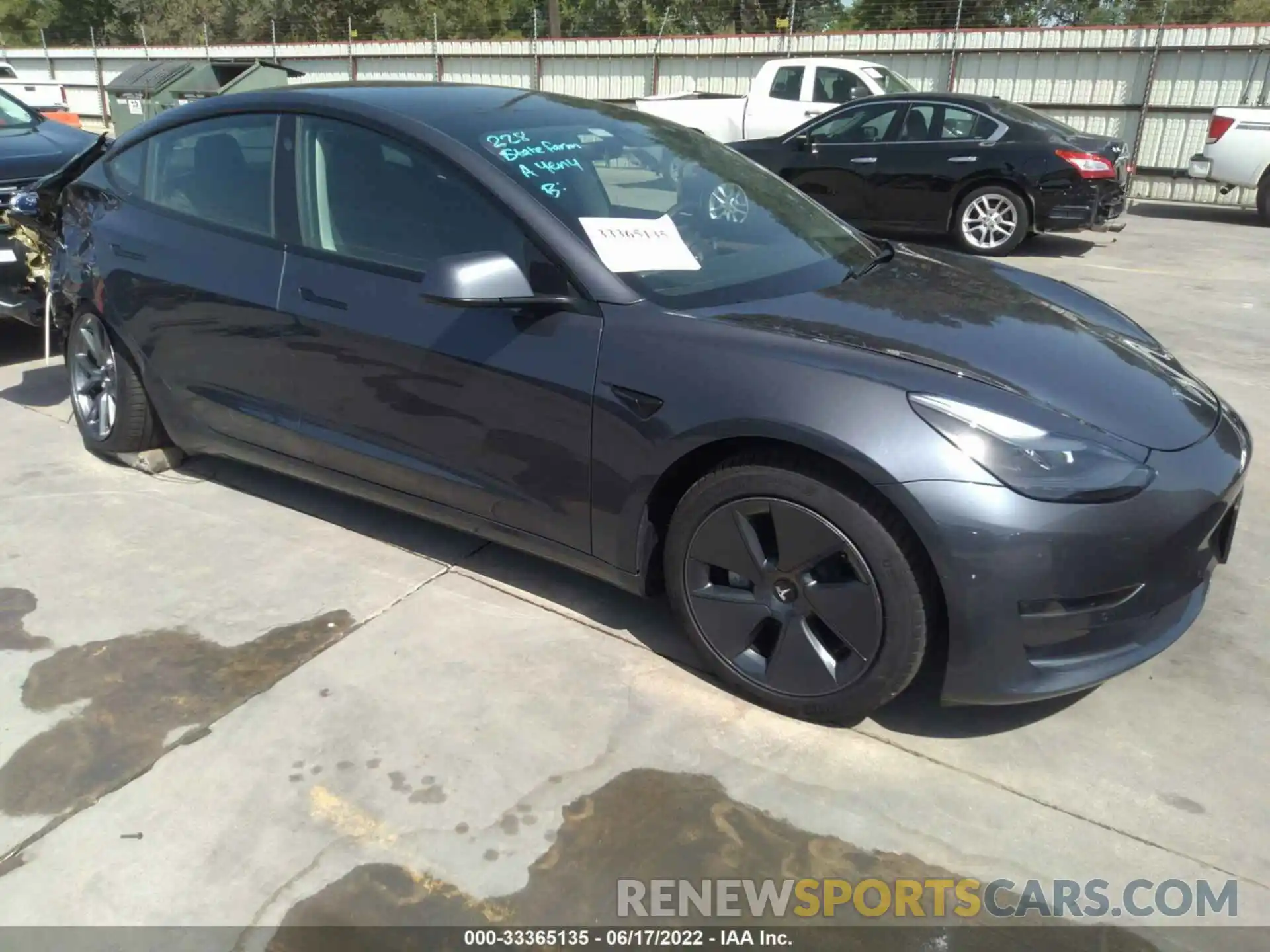 1 Фотография поврежденного автомобиля 5YJ3E1EA6MF100214 TESLA MODEL 3 2021