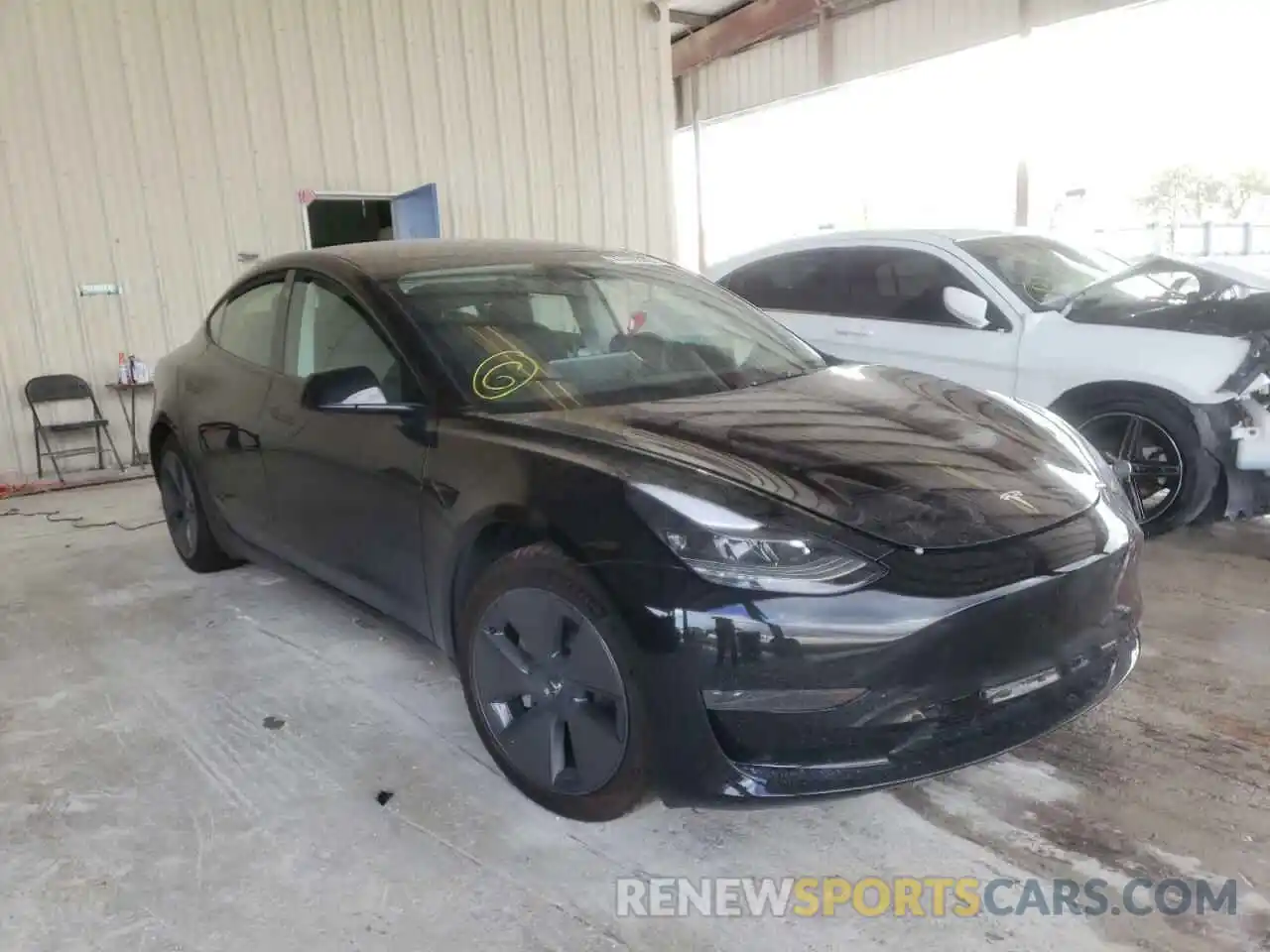 1 Photograph of a damaged car 5YJ3E1EA6MF100391 TESLA MODEL 3 2021