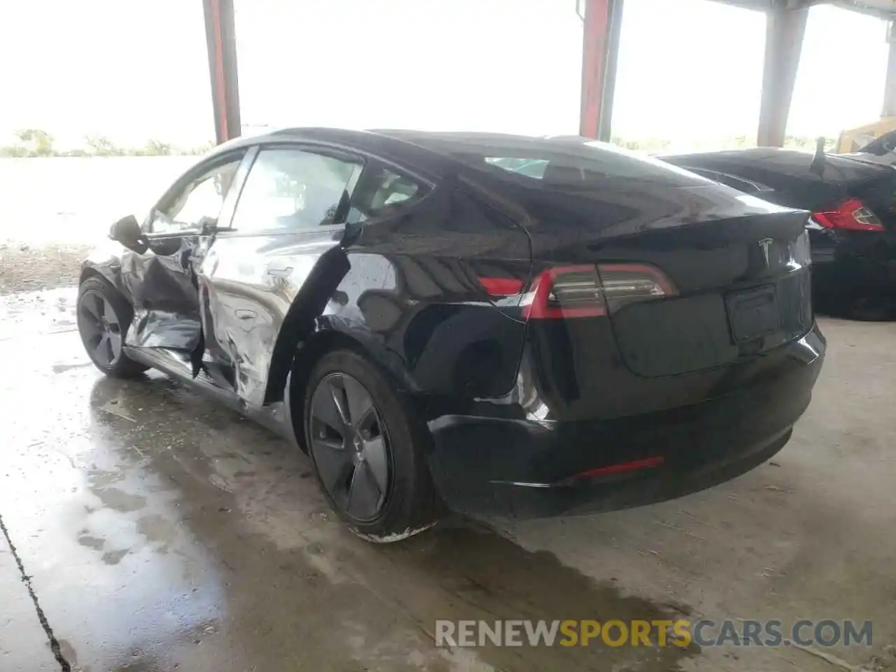 3 Photograph of a damaged car 5YJ3E1EA6MF100391 TESLA MODEL 3 2021