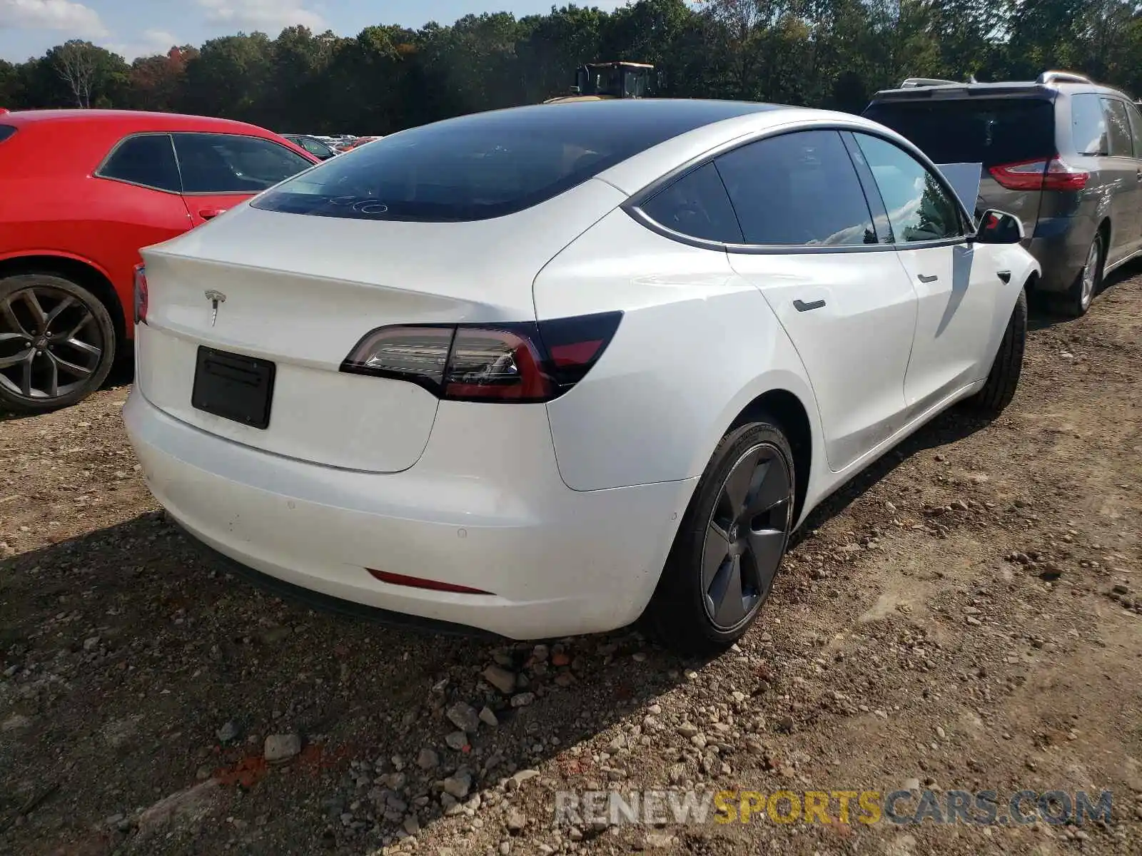 4 Фотография поврежденного автомобиля 5YJ3E1EA6MF850597 TESLA MODEL 3 2021