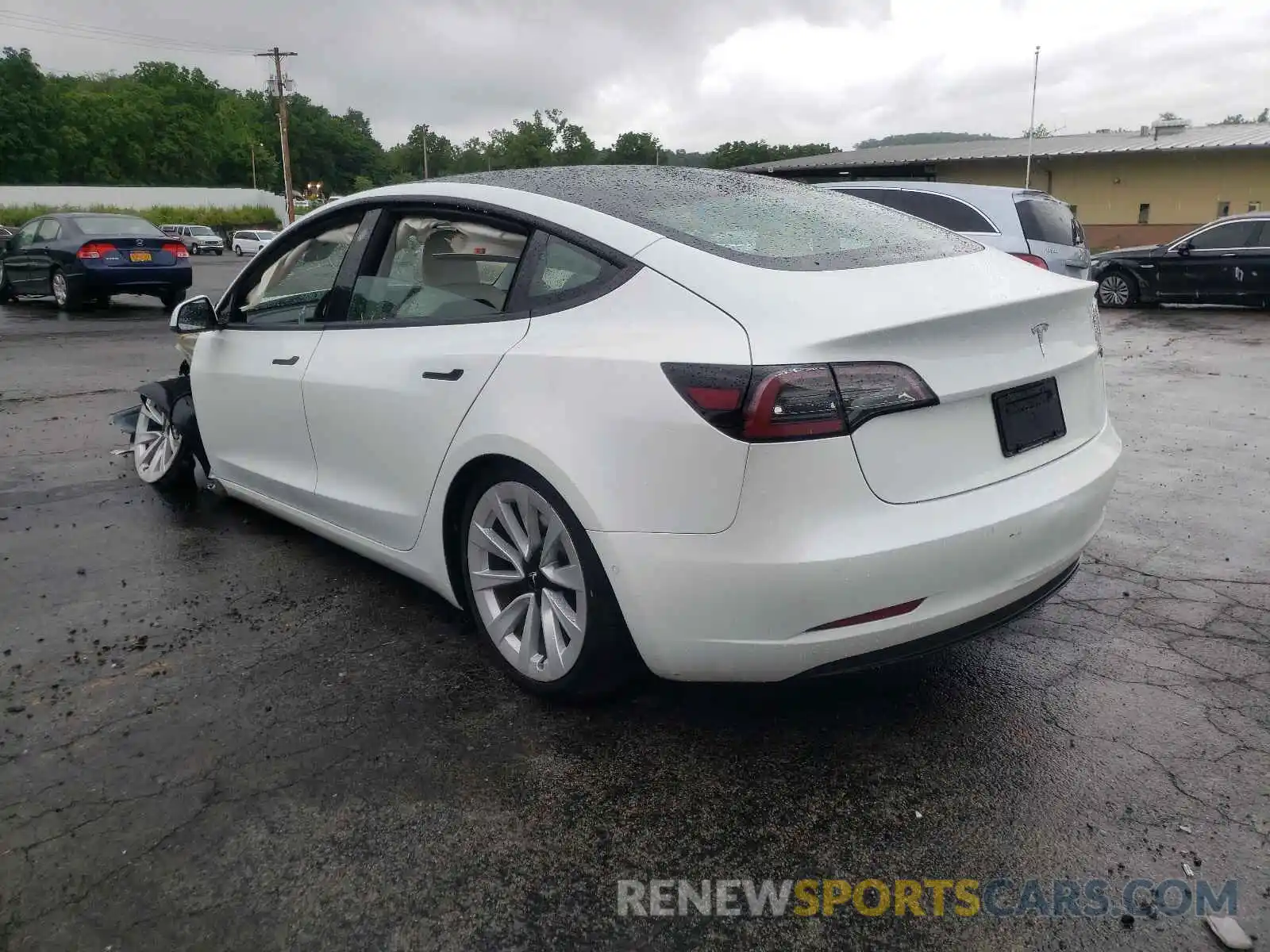 3 Photograph of a damaged car 5YJ3E1EA6MF851314 TESLA MODEL 3 2021