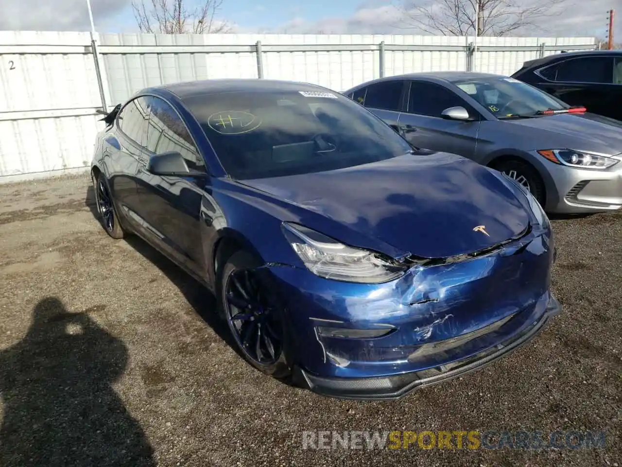 1 Фотография поврежденного автомобиля 5YJ3E1EA6MF852186 TESLA MODEL 3 2021