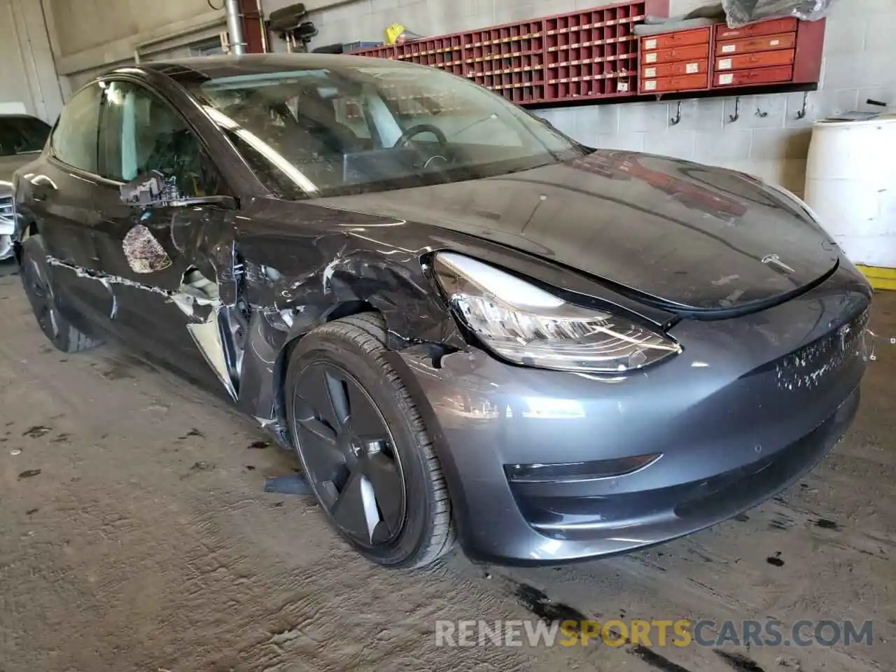 1 Photograph of a damaged car 5YJ3E1EA6MF854021 TESLA MODEL 3 2021