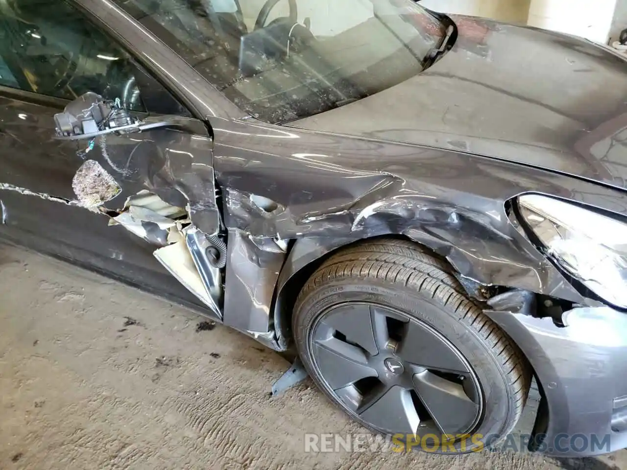 9 Photograph of a damaged car 5YJ3E1EA6MF854021 TESLA MODEL 3 2021