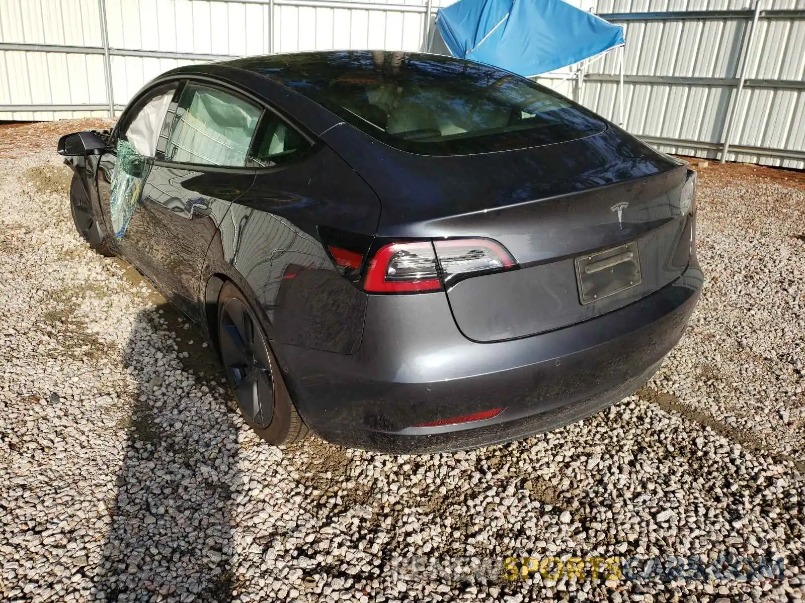 3 Photograph of a damaged car 5YJ3E1EA6MF866881 TESLA MODEL 3 2021