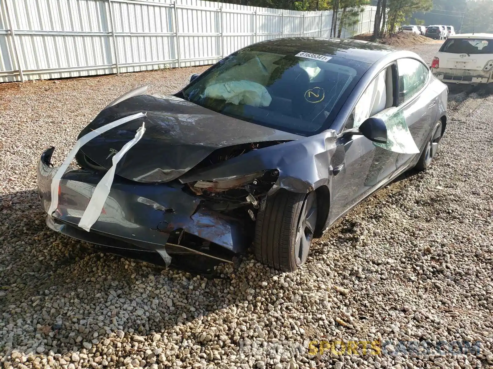 9 Photograph of a damaged car 5YJ3E1EA6MF866881 TESLA MODEL 3 2021