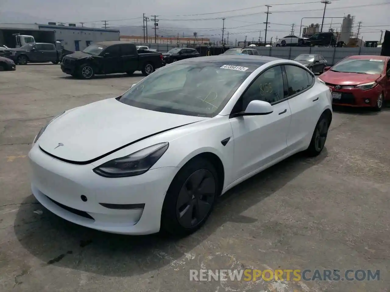 2 Фотография поврежденного автомобиля 5YJ3E1EA6MF868419 TESLA MODEL 3 2021