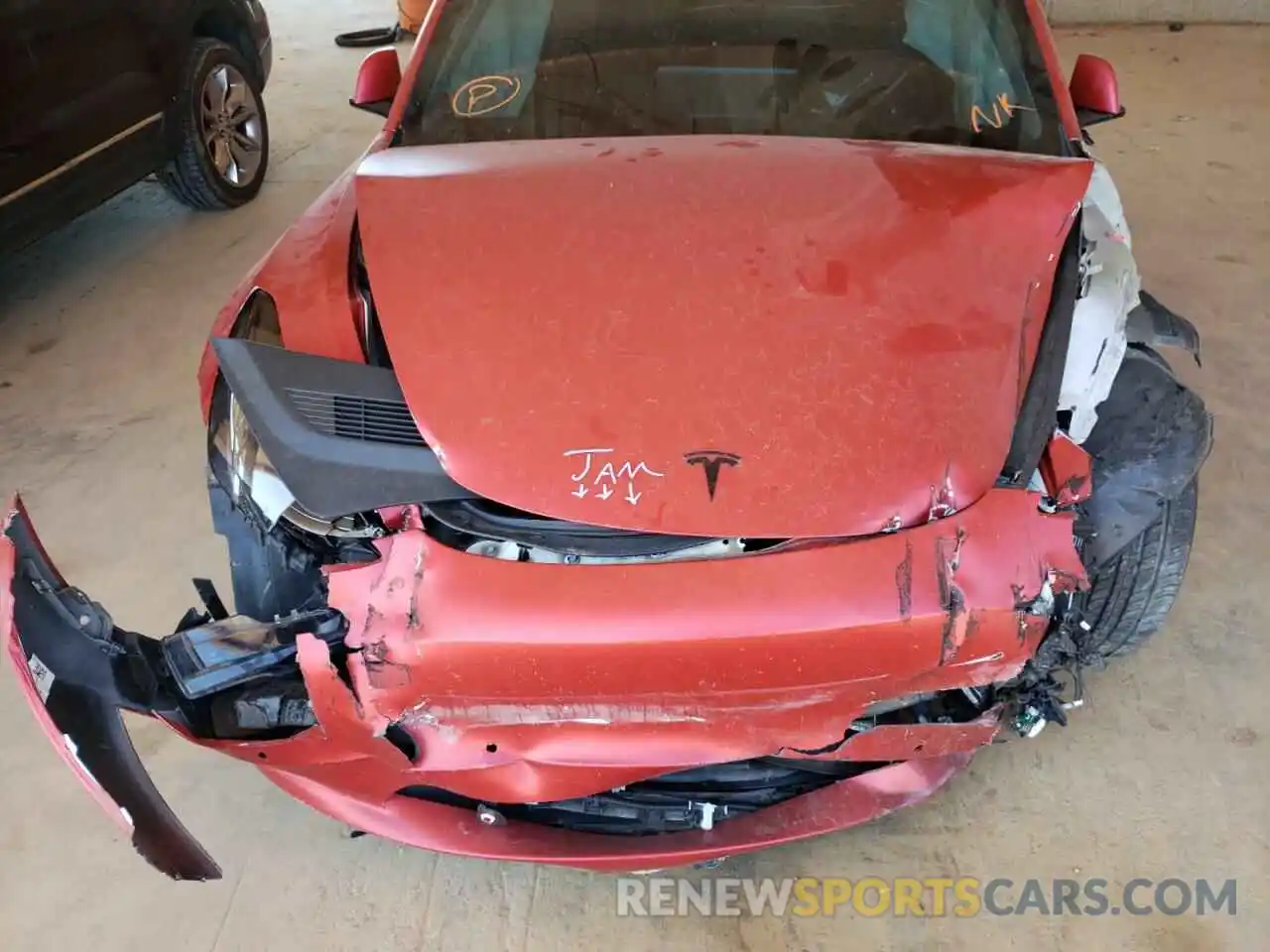 7 Photograph of a damaged car 5YJ3E1EA6MF870395 TESLA MODEL 3 2021