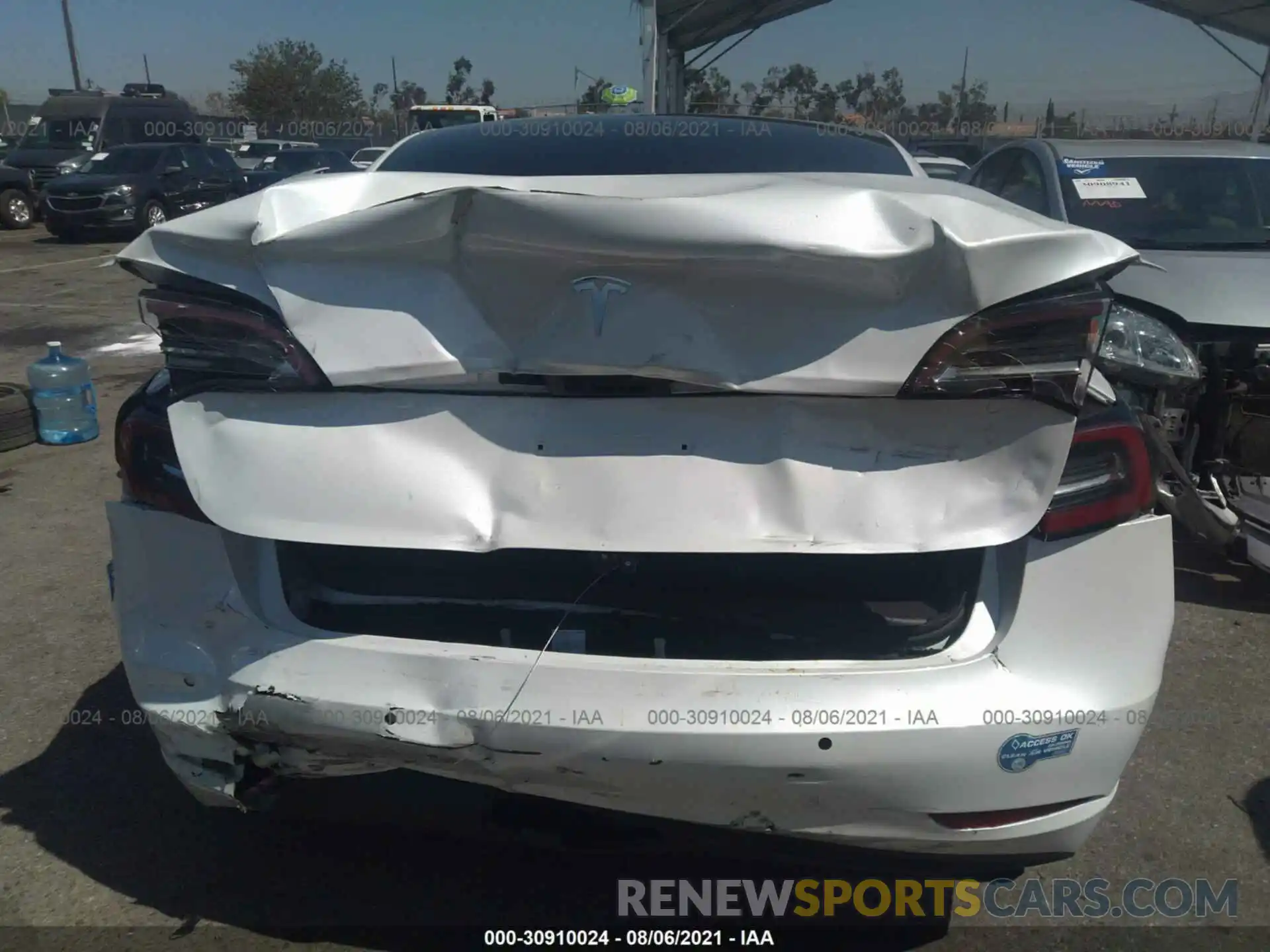 6 Photograph of a damaged car 5YJ3E1EA6MF872129 TESLA MODEL 3 2021