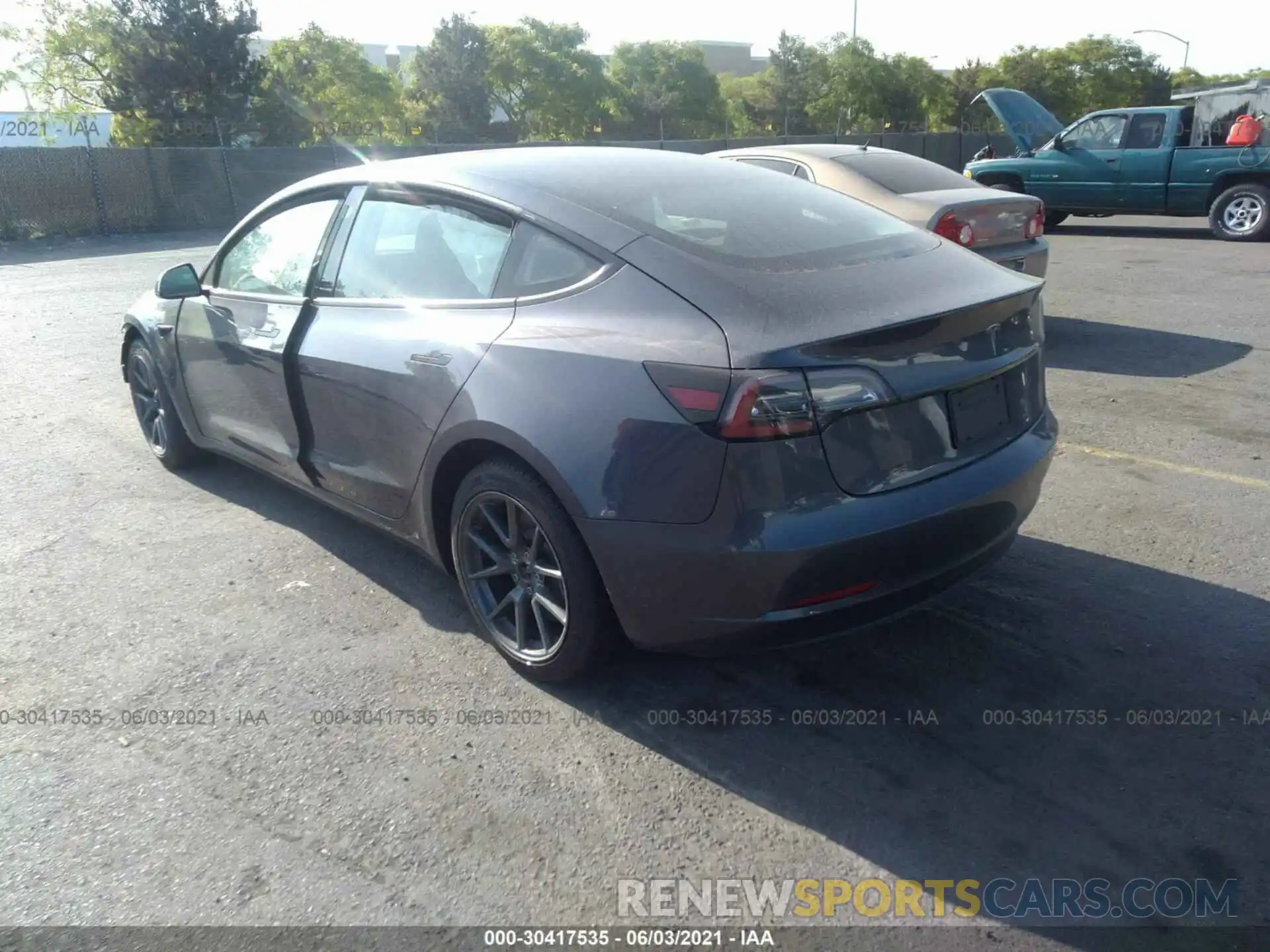 3 Photograph of a damaged car 5YJ3E1EA6MF873135 TESLA MODEL 3 2021