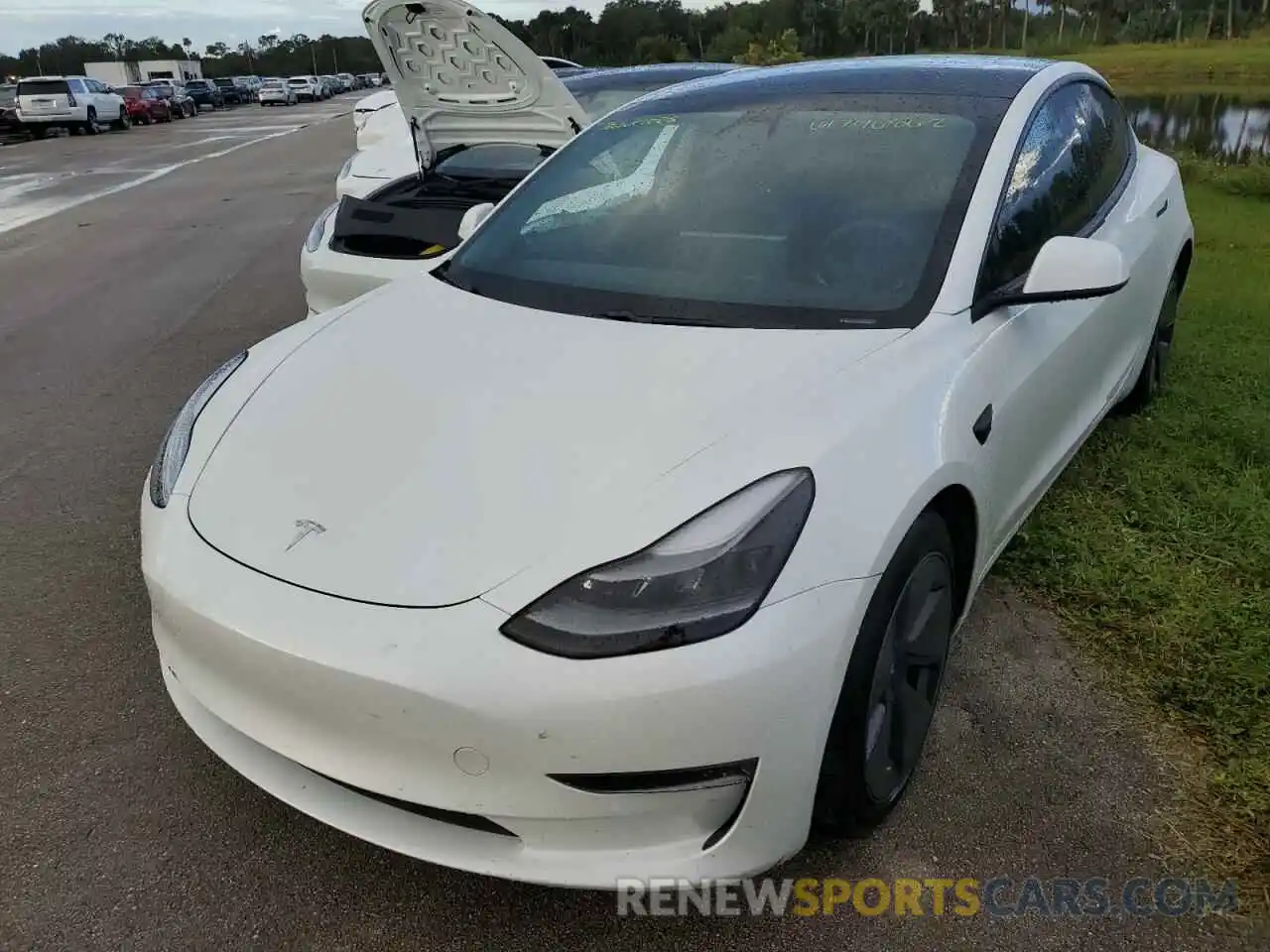 2 Фотография поврежденного автомобиля 5YJ3E1EA6MF911608 TESLA MODEL 3 2021