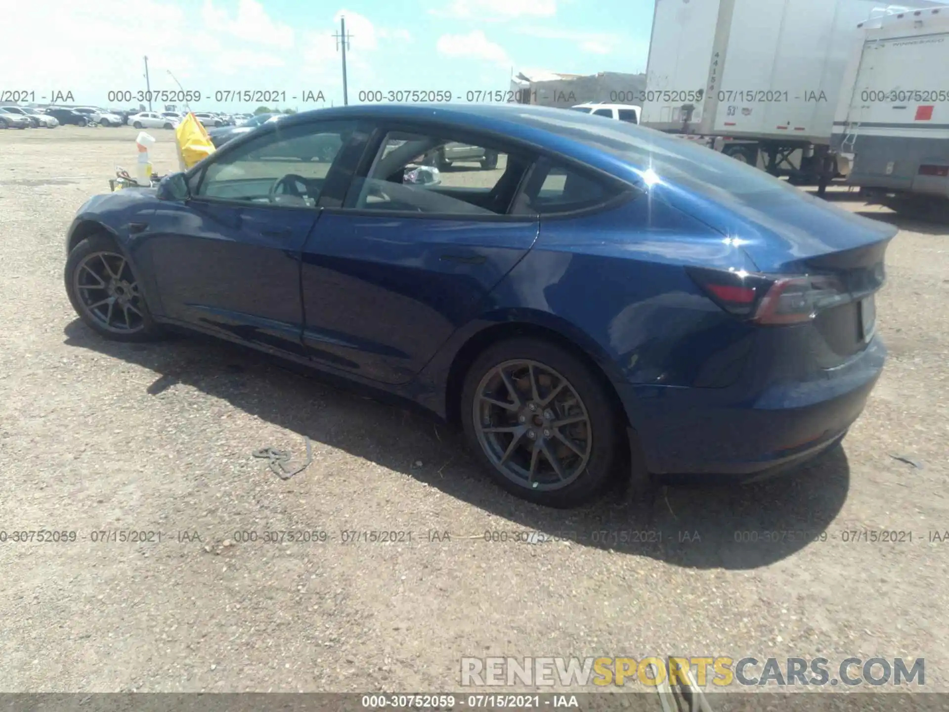 3 Photograph of a damaged car 5YJ3E1EA6MF921314 TESLA MODEL 3 2021