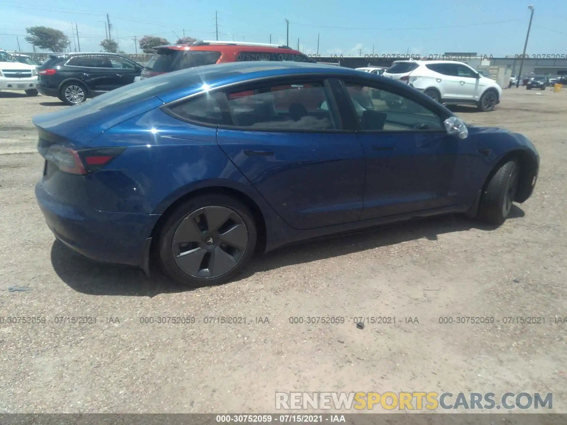 4 Фотография поврежденного автомобиля 5YJ3E1EA6MF921314 TESLA MODEL 3 2021