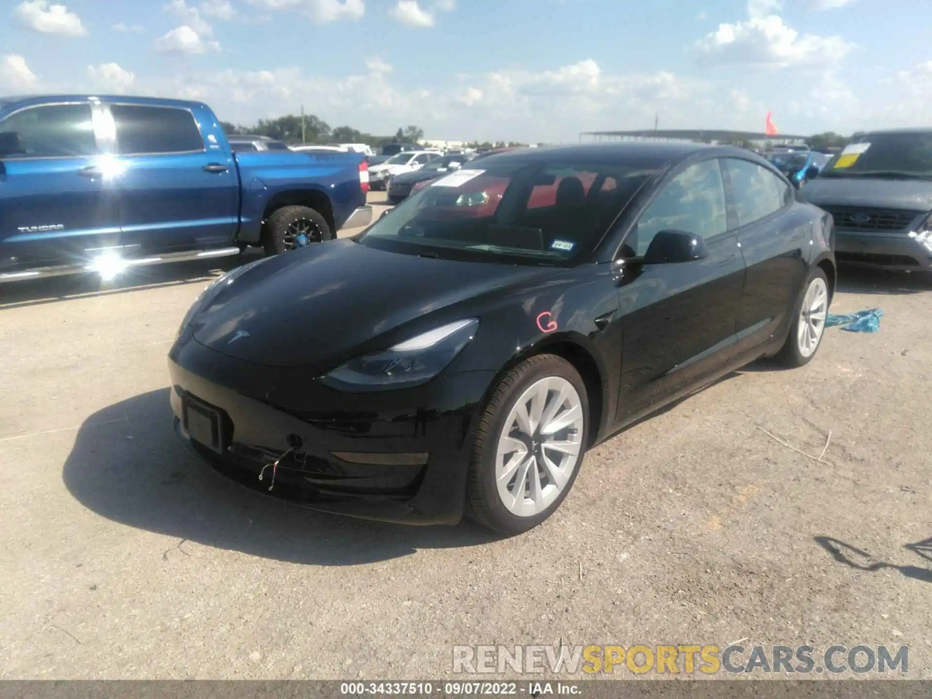 2 Фотография поврежденного автомобиля 5YJ3E1EA6MF925699 TESLA MODEL 3 2021