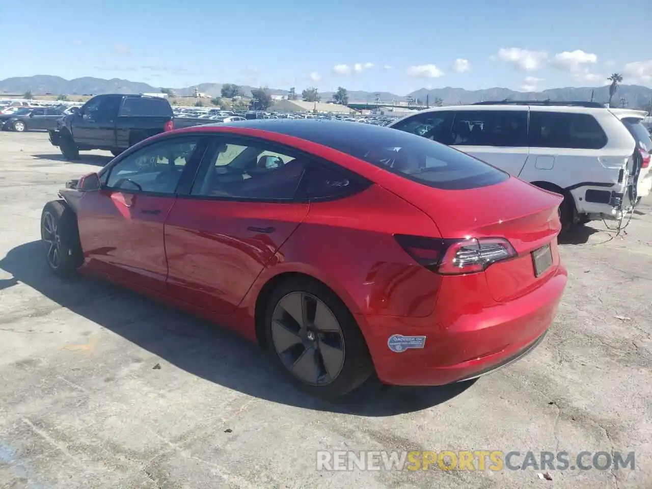 3 Photograph of a damaged car 5YJ3E1EA6MF941322 TESLA MODEL 3 2021