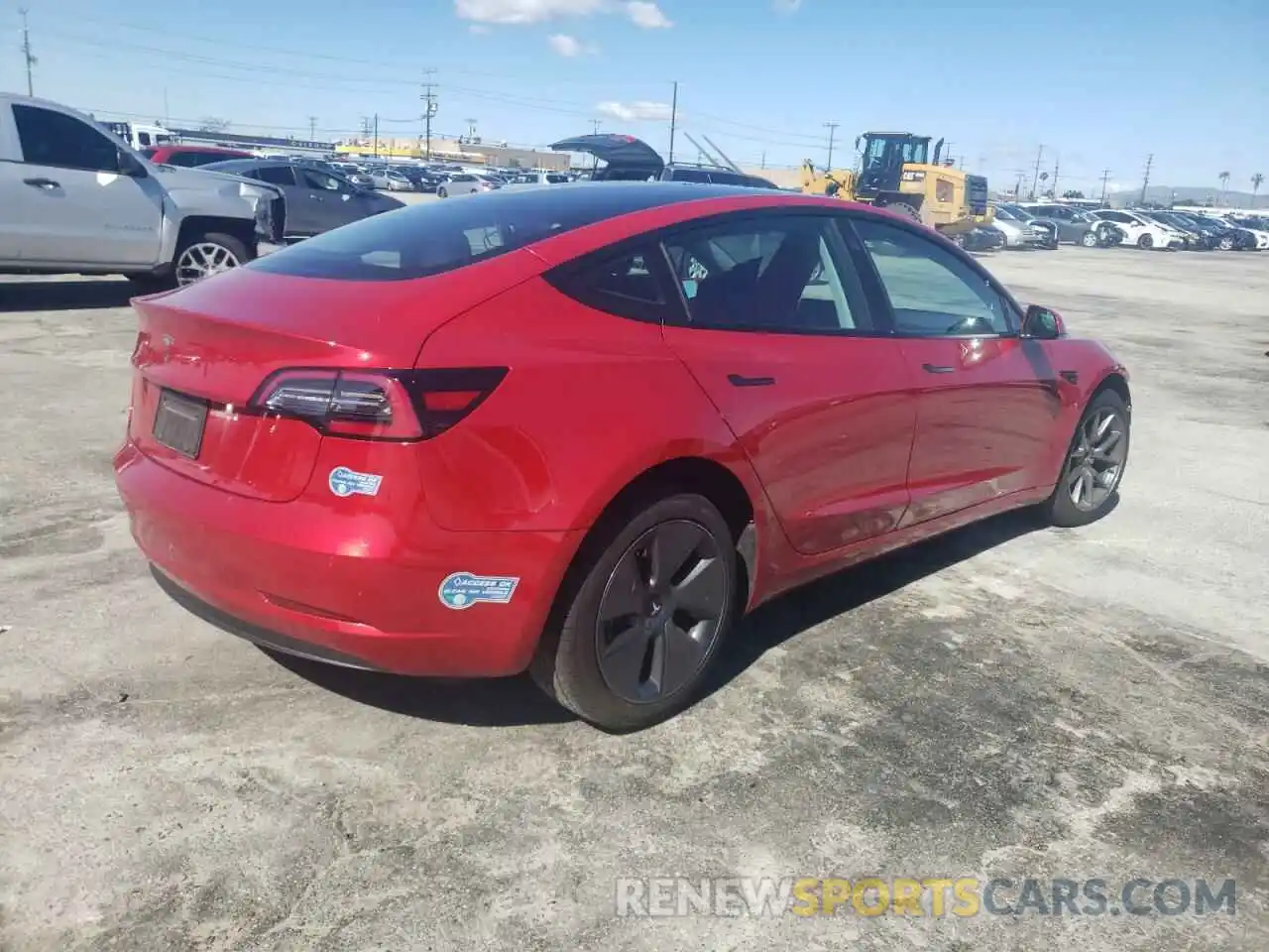 4 Фотография поврежденного автомобиля 5YJ3E1EA6MF941322 TESLA MODEL 3 2021