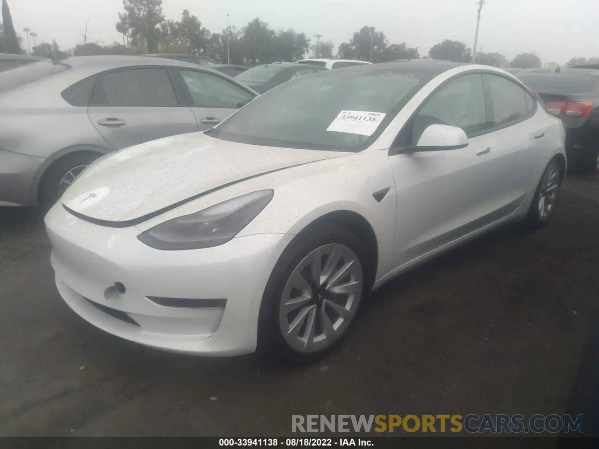 2 Фотография поврежденного автомобиля 5YJ3E1EA6MF943233 TESLA MODEL 3 2021