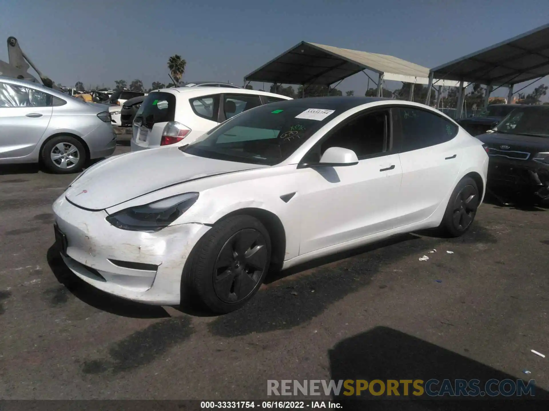 2 Фотография поврежденного автомобиля 5YJ3E1EA6MF947752 TESLA MODEL 3 2021