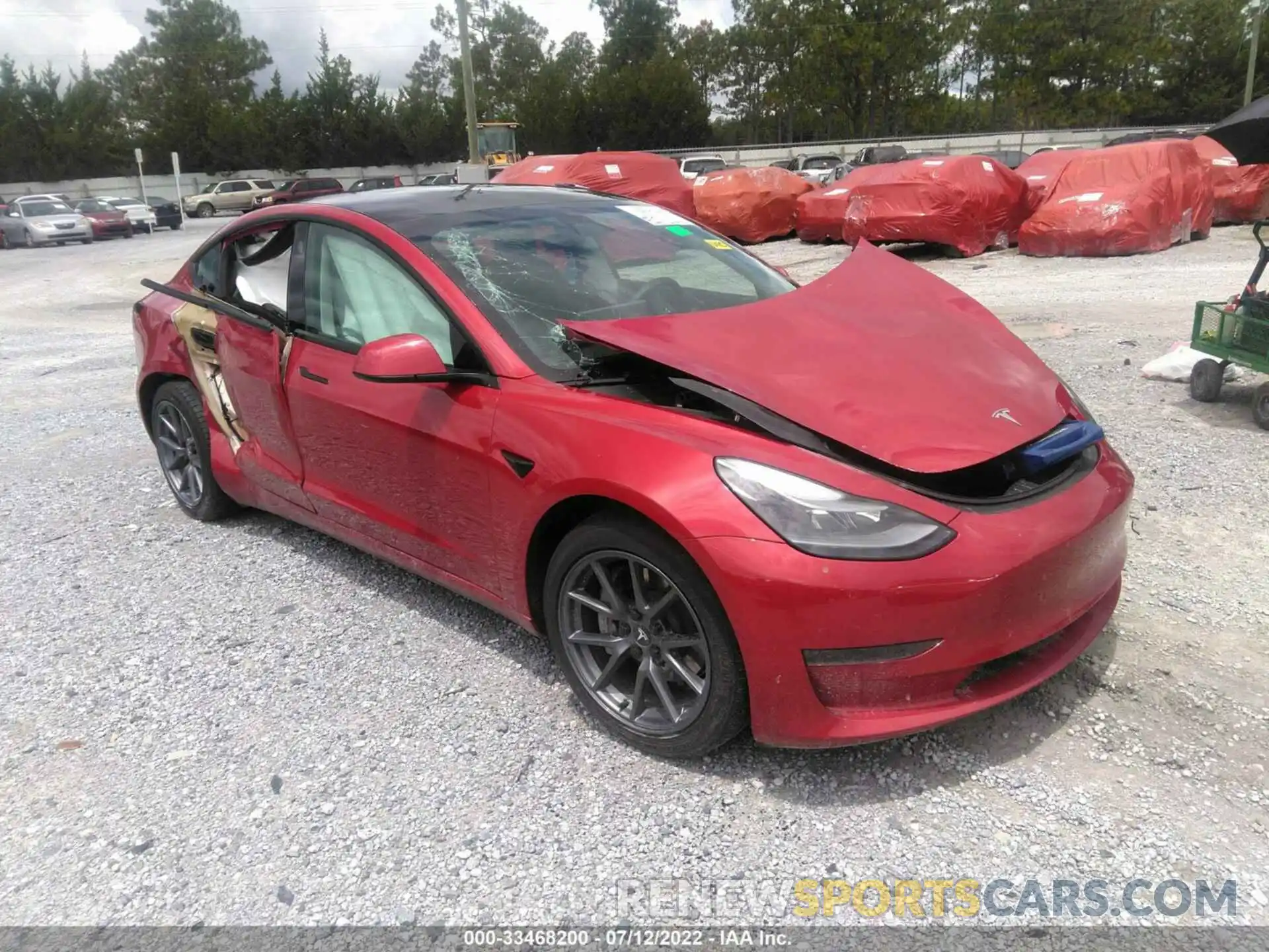 1 Фотография поврежденного автомобиля 5YJ3E1EA6MF961229 TESLA MODEL 3 2021