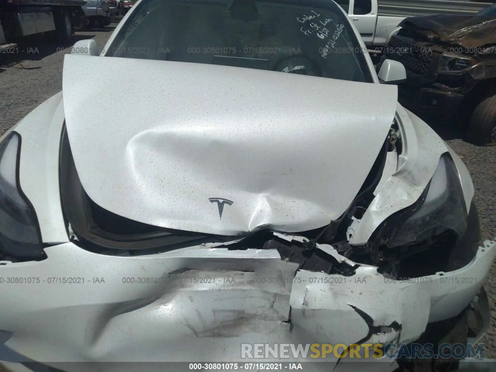 10 Photograph of a damaged car 5YJ3E1EA6MF973204 TESLA MODEL 3 2021