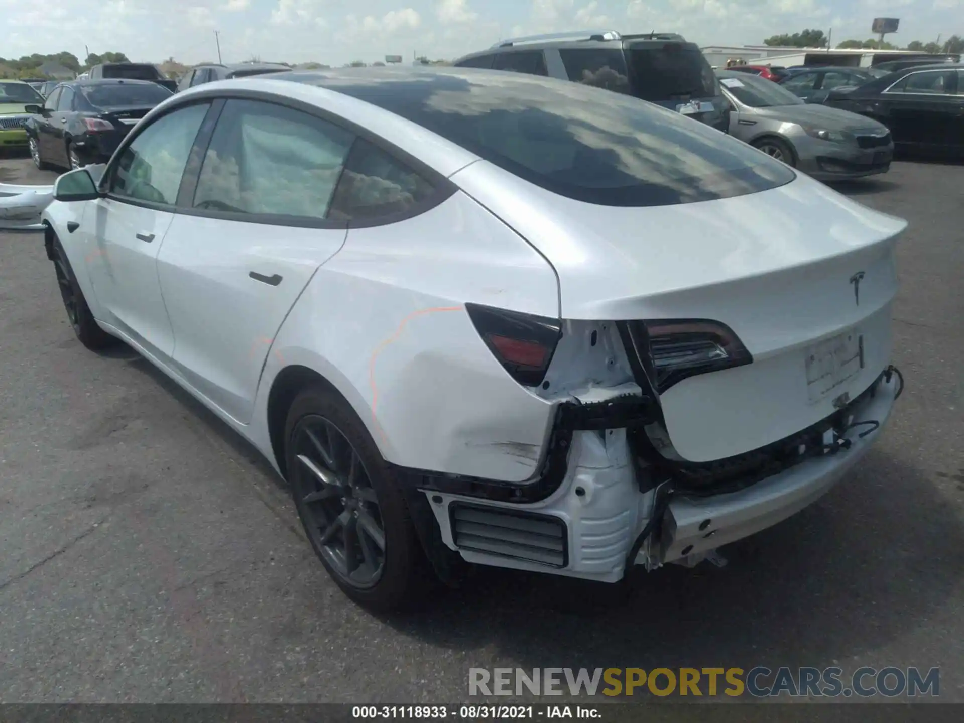 3 Photograph of a damaged car 5YJ3E1EA6MF976250 TESLA MODEL 3 2021