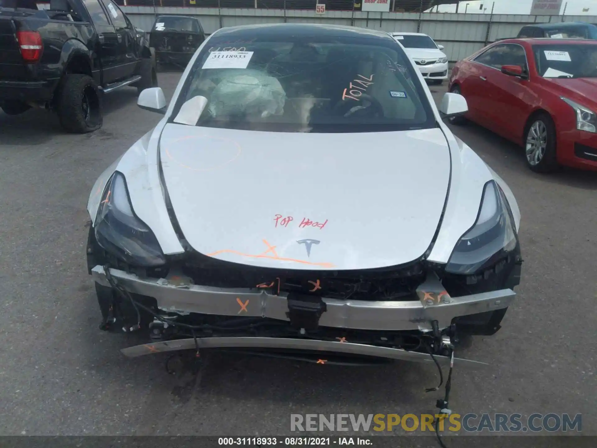 6 Photograph of a damaged car 5YJ3E1EA6MF976250 TESLA MODEL 3 2021