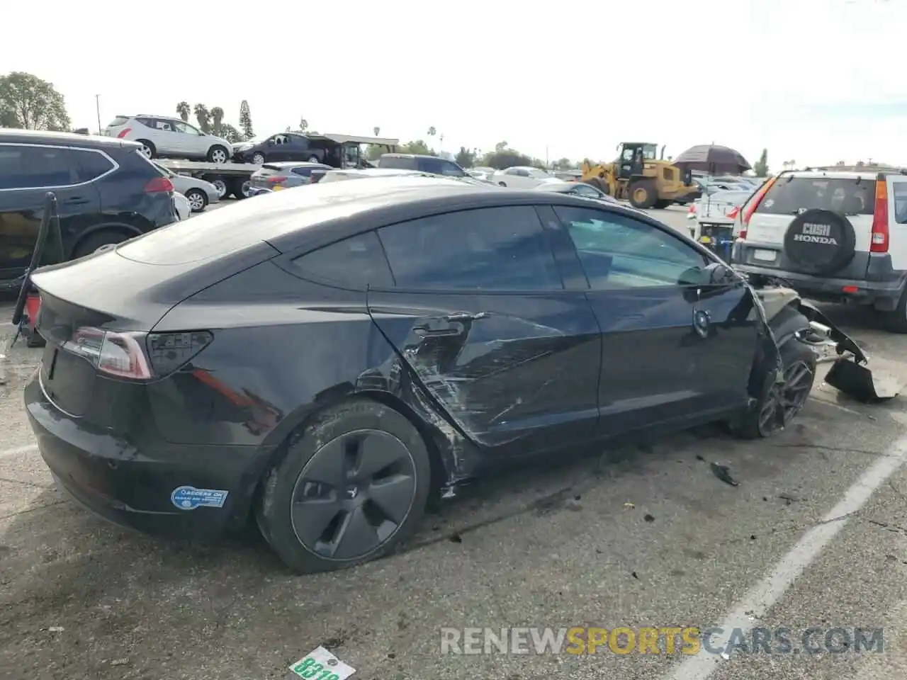 3 Photograph of a damaged car 5YJ3E1EA6MF994666 TESLA MODEL 3 2021