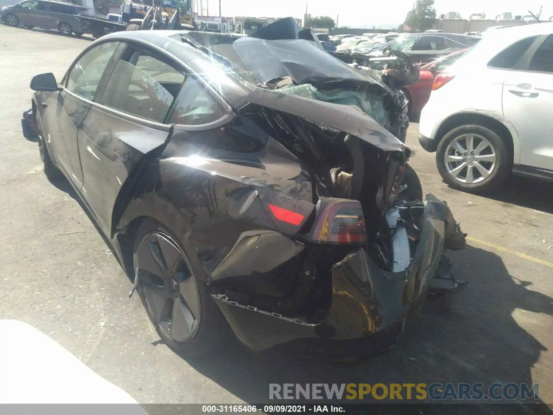 3 Photograph of a damaged car 5YJ3E1EA6MF998216 TESLA MODEL 3 2021