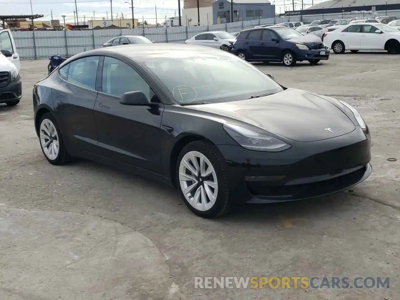 1 Photograph of a damaged car 5YJ3E1EA7MF001448 TESLA MODEL 3 2021