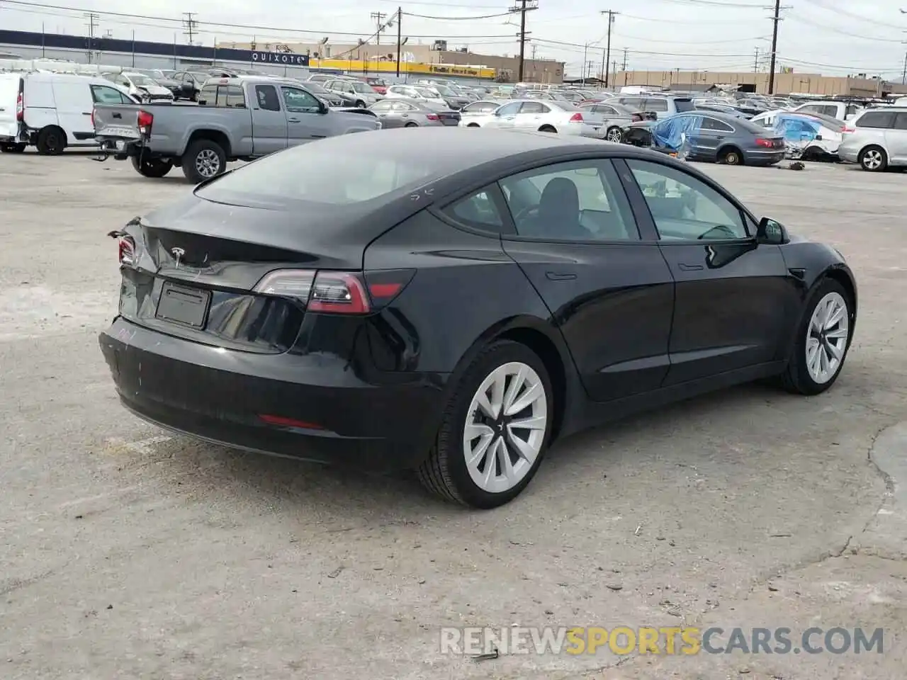 4 Фотография поврежденного автомобиля 5YJ3E1EA7MF001448 TESLA MODEL 3 2021