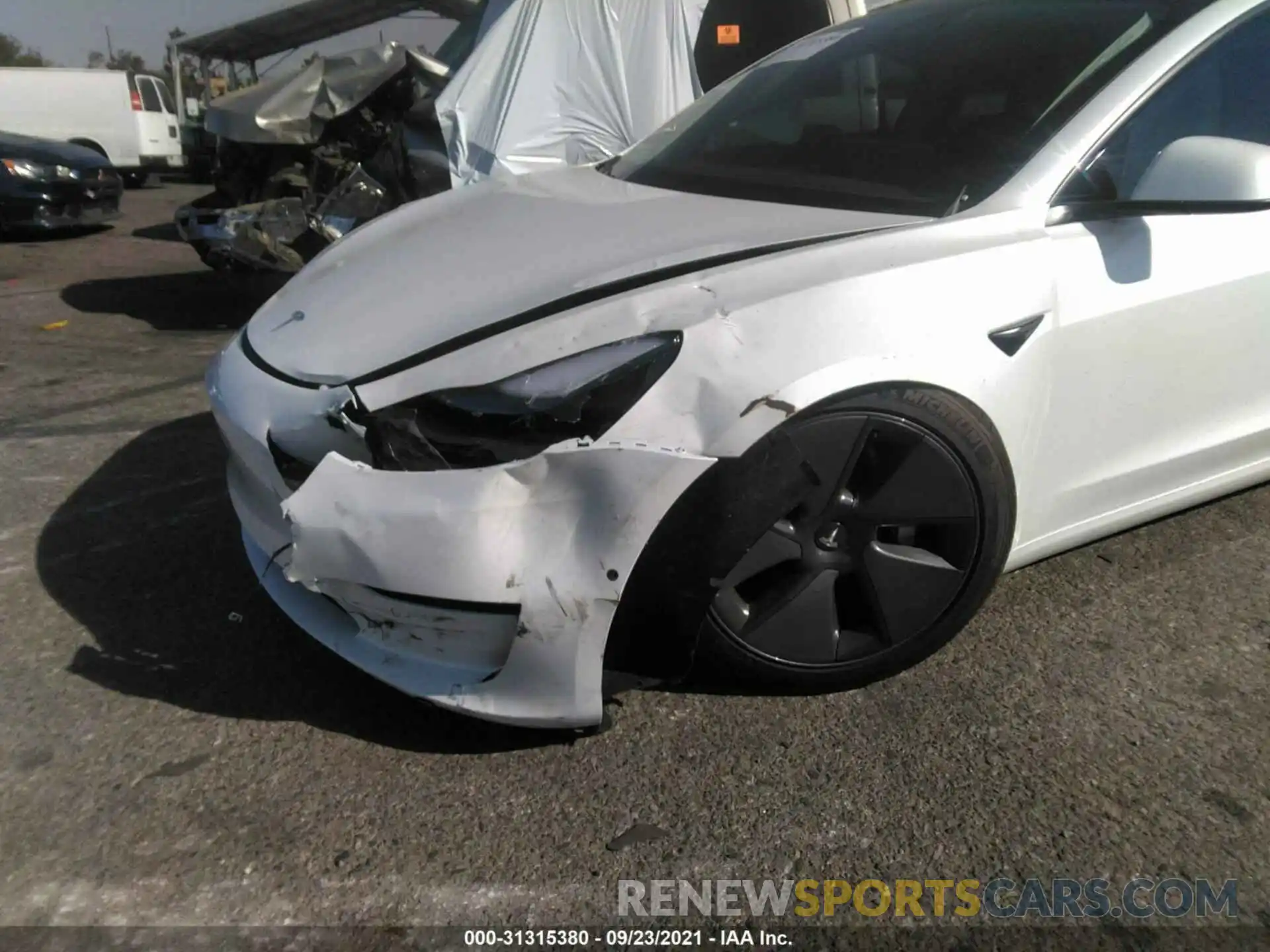 6 Photograph of a damaged car 5YJ3E1EA7MF005497 TESLA MODEL 3 2021