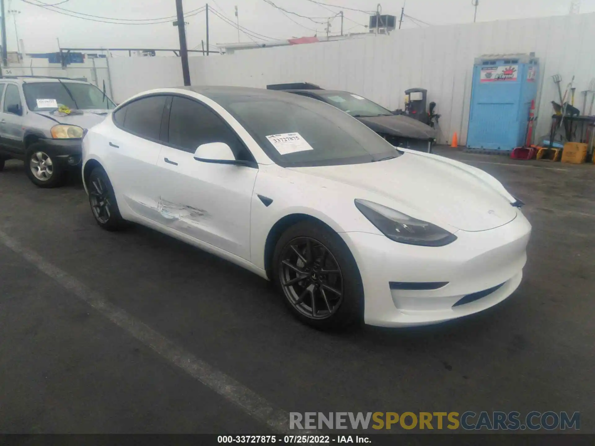 1 Фотография поврежденного автомобиля 5YJ3E1EA7MF006357 TESLA MODEL 3 2021